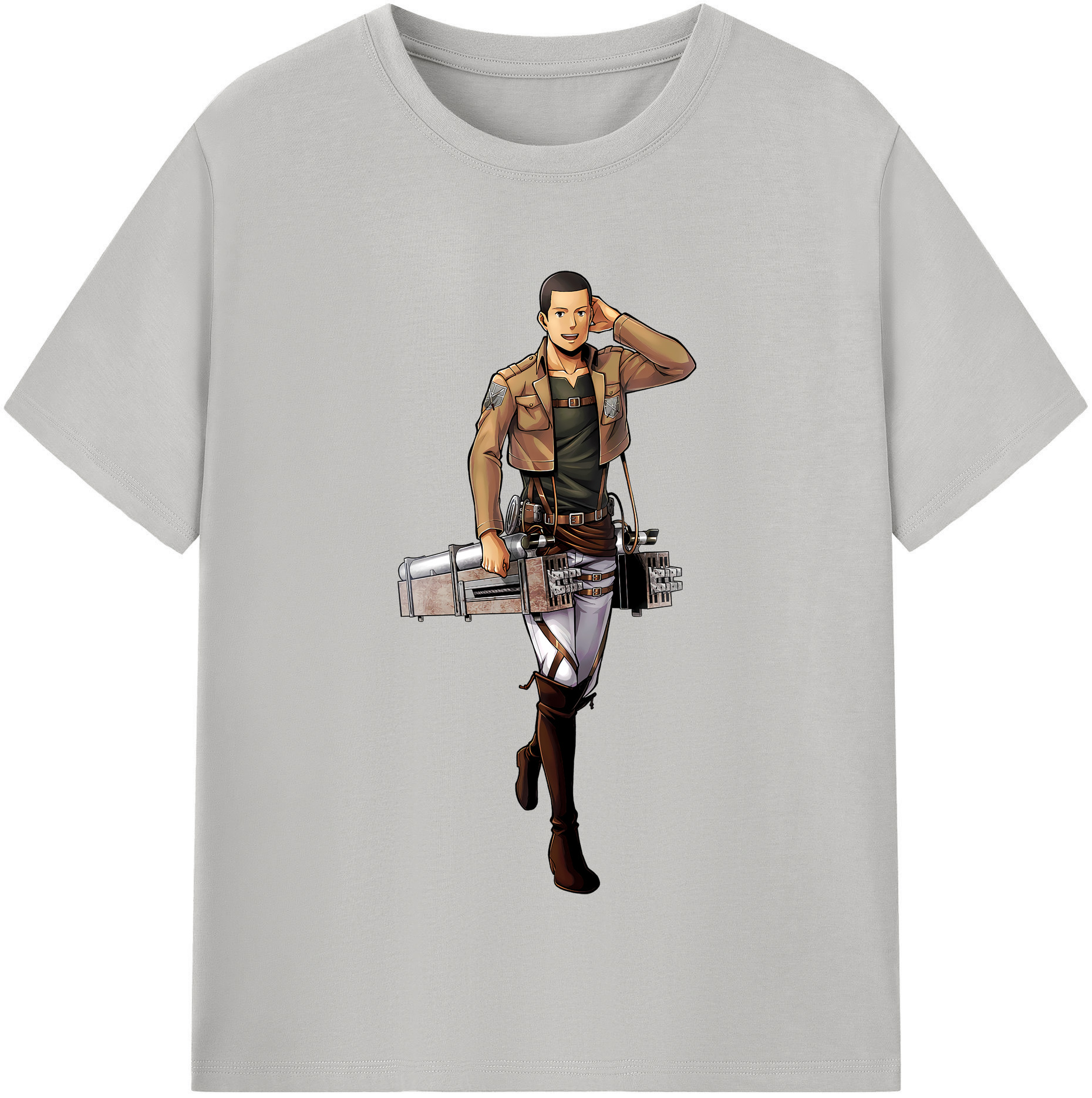 （画像用） 進撃の巨人 Attack on Titan レディースカジュアルプリントTシャツ（綿100％）