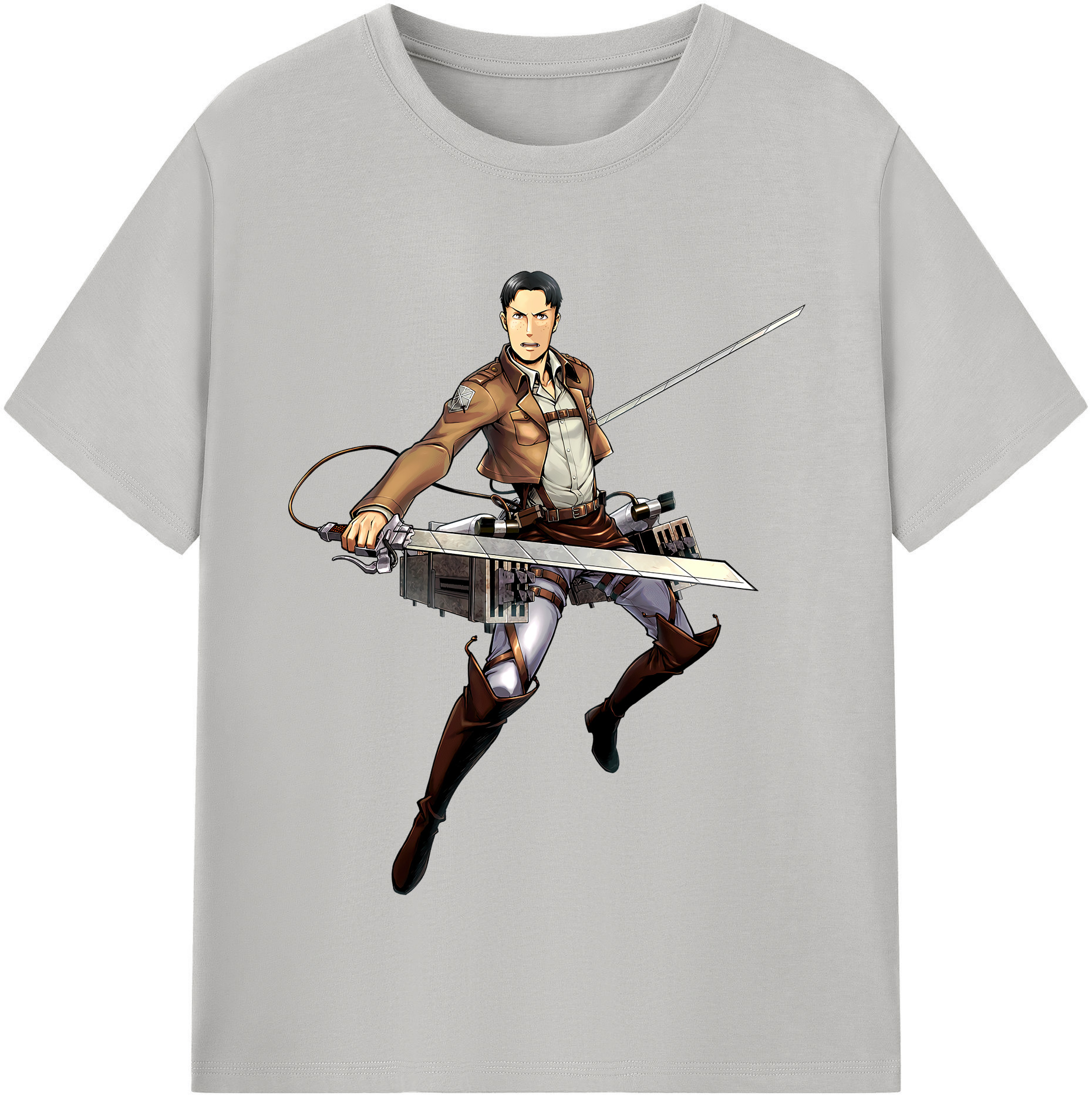 （画像用） 進撃の巨人 Attack on Titan レディースカジュアルプリントTシャツ（綿100％）