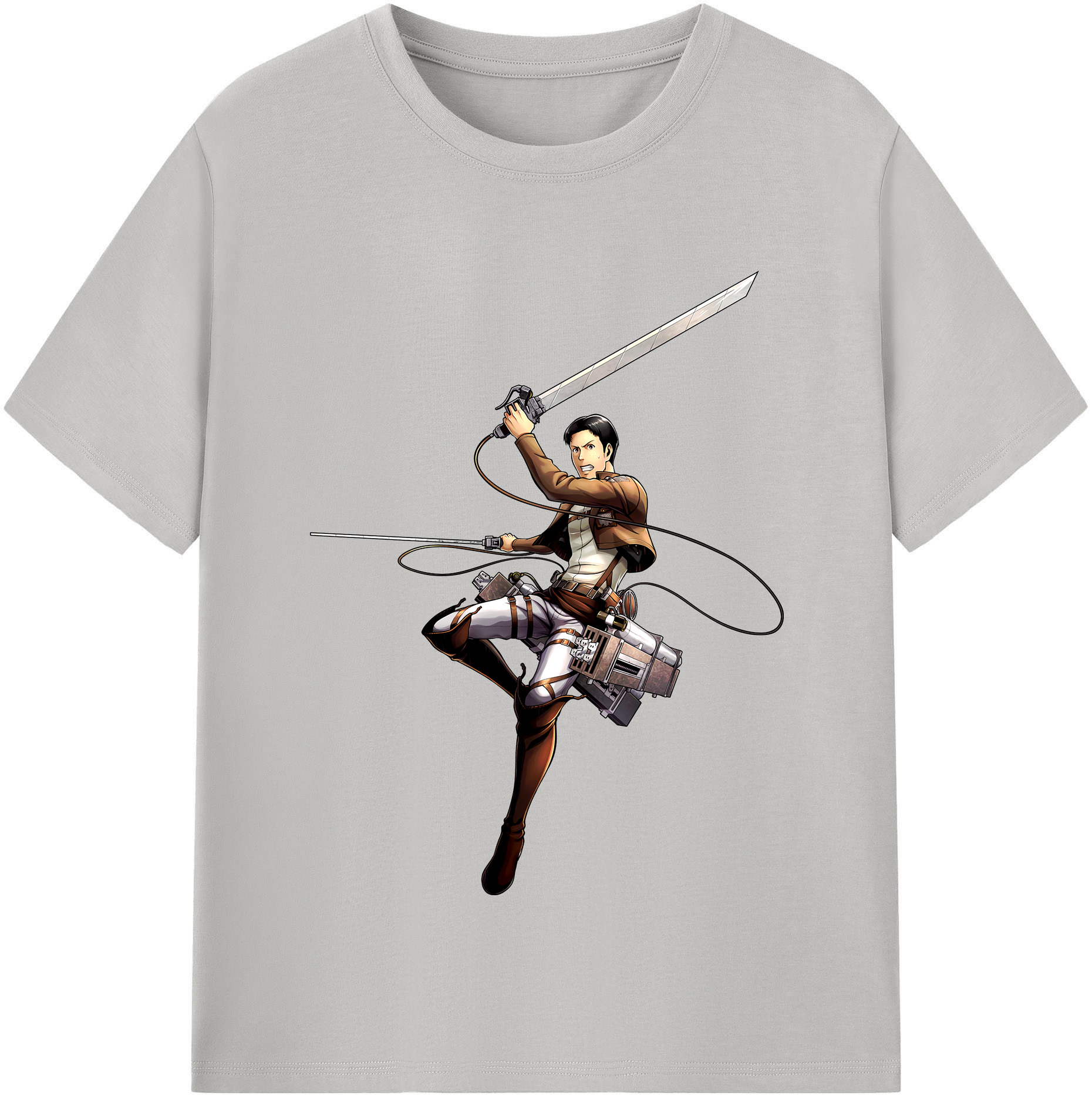 （画像用） 進撃の巨人 Attack on Titan レディースカジュアルプリントTシャツ（綿100％）