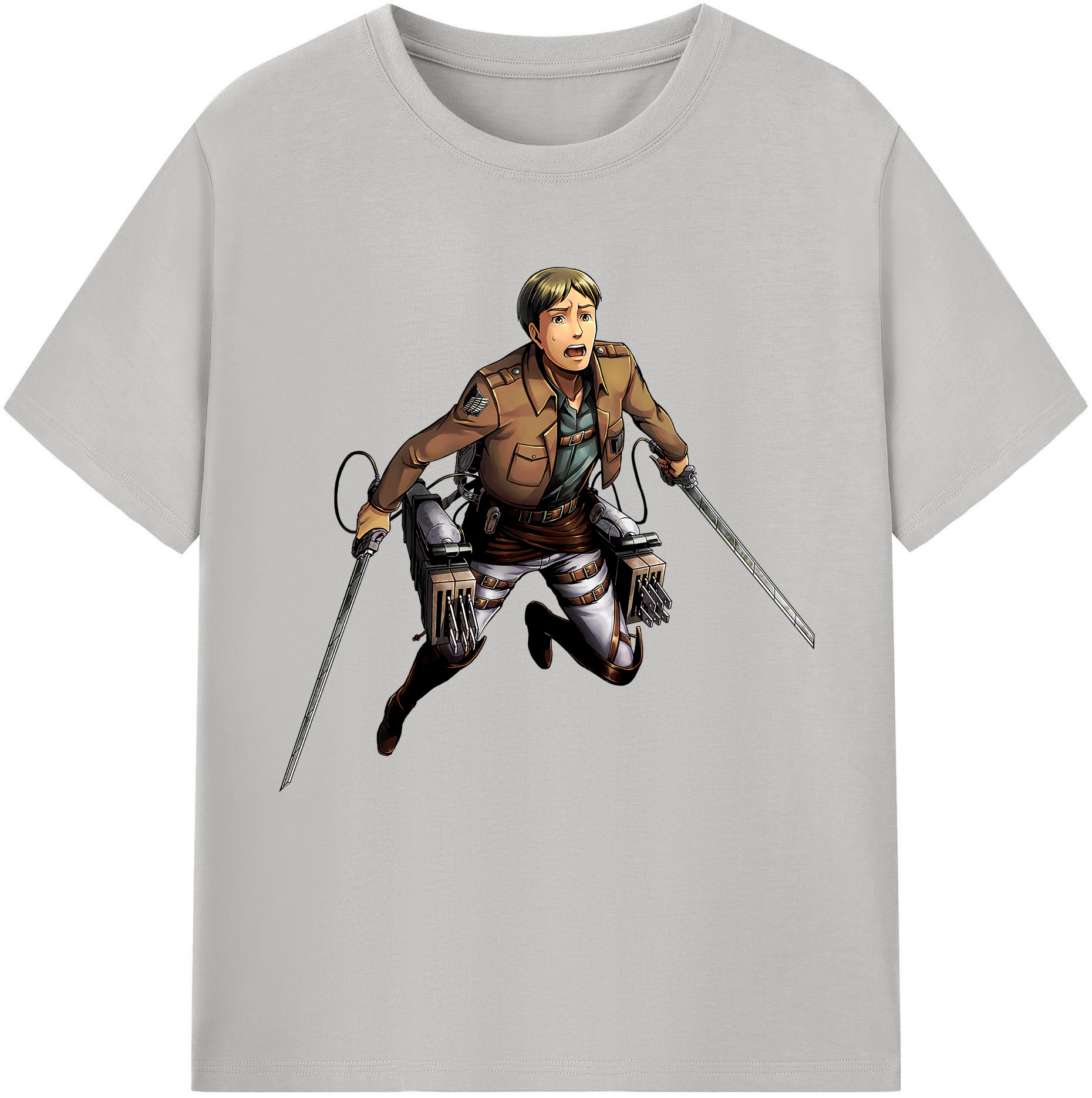 （画像用） 進撃の巨人 Attack on Titan レディースカジュアルプリントTシャツ（綿100％）