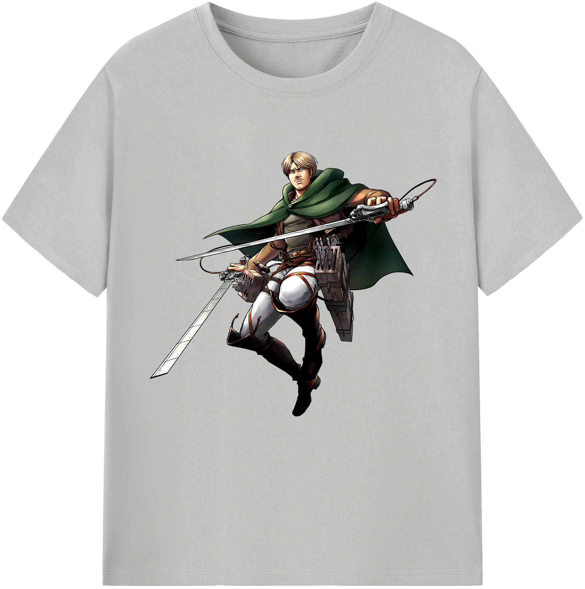 （画像用） 進撃の巨人 Attack on Titan レディースカジュアルプリントTシャツ（綿100％）
