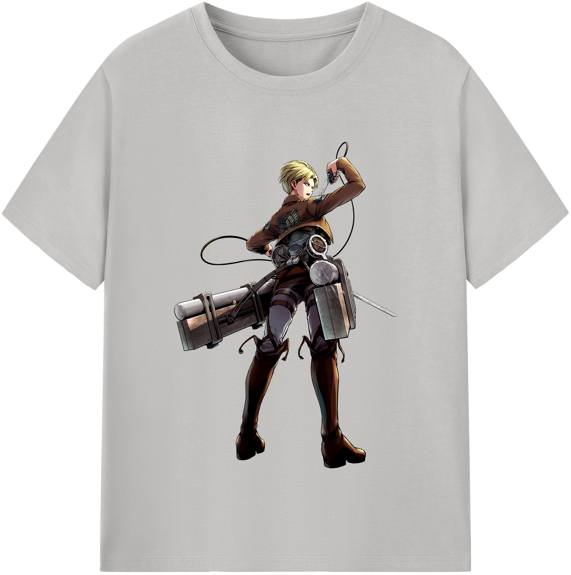 （画像用） 進撃の巨人 Attack on Titan レディースカジュアルプリントTシャツ（綿100％）