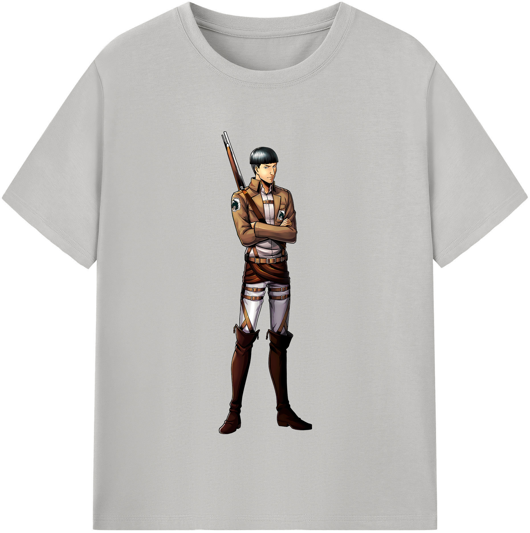 （画像用） 進撃の巨人 Attack on Titan レディースカジュアルプリントTシャツ（綿100％）