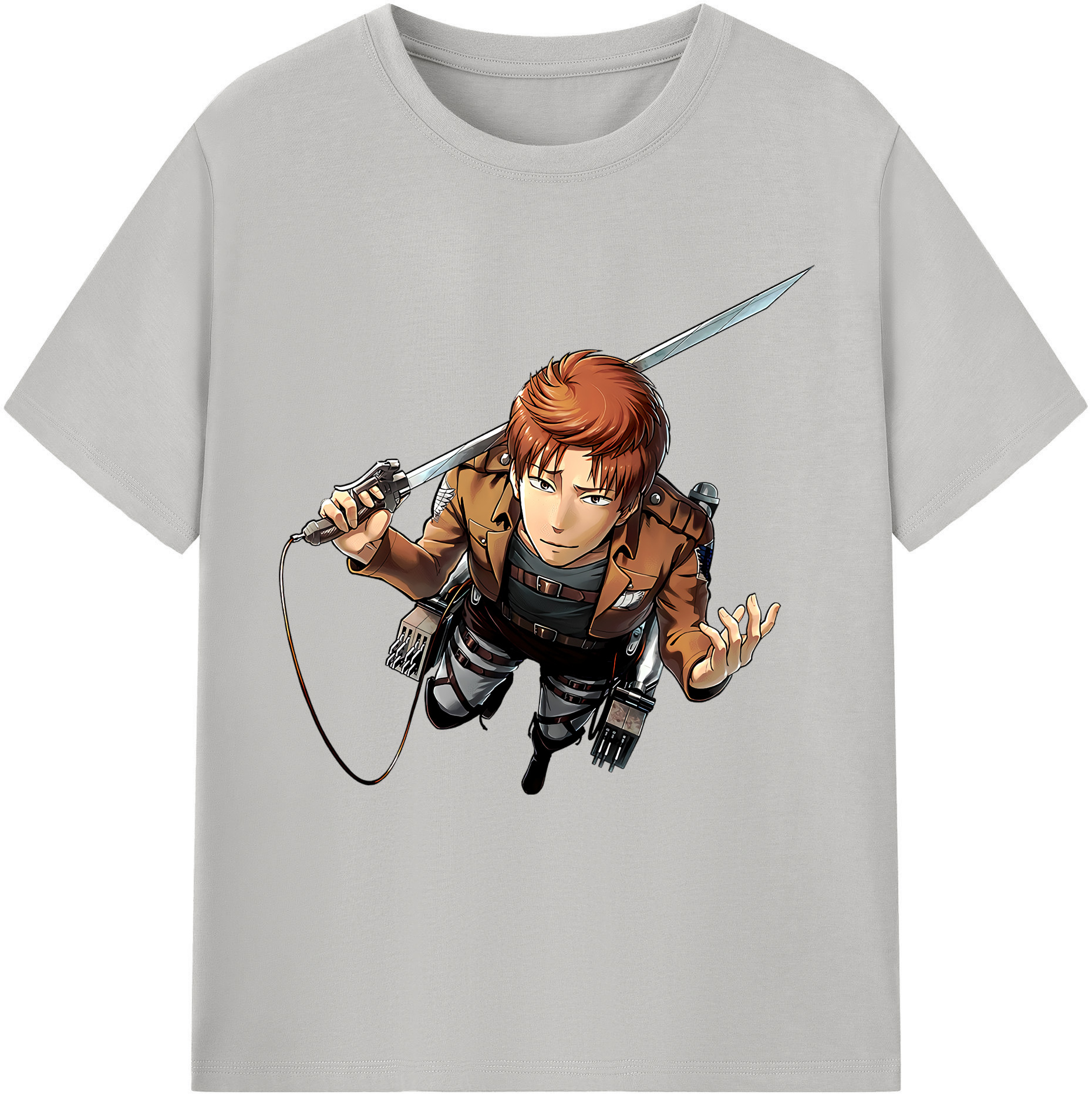 （画像用） 進撃の巨人 Attack on Titan レディースカジュアルプリントTシャツ（綿100％）