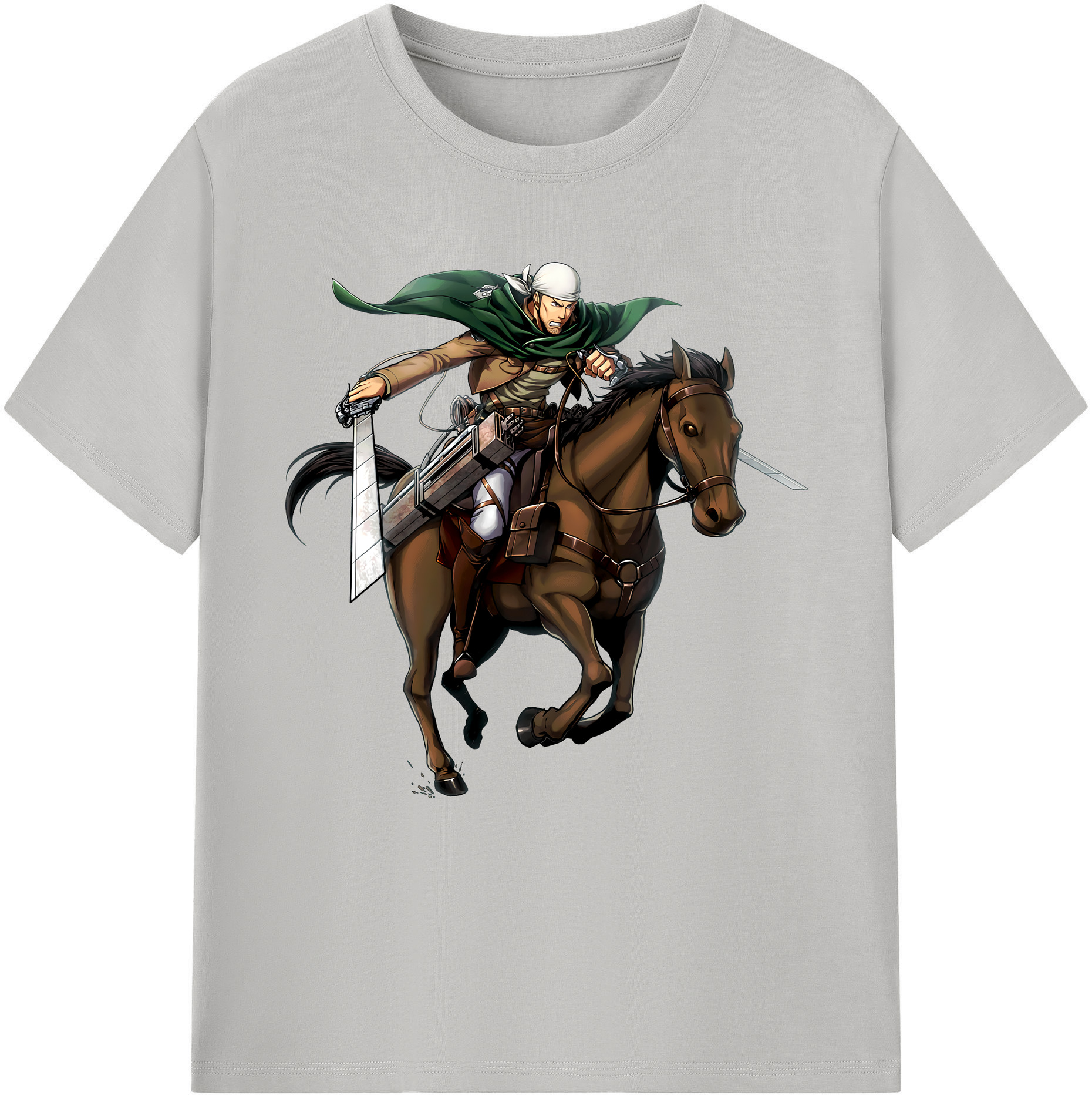 （画像用） 進撃の巨人 Attack on Titan レディースカジュアルプリントTシャツ（綿100％）