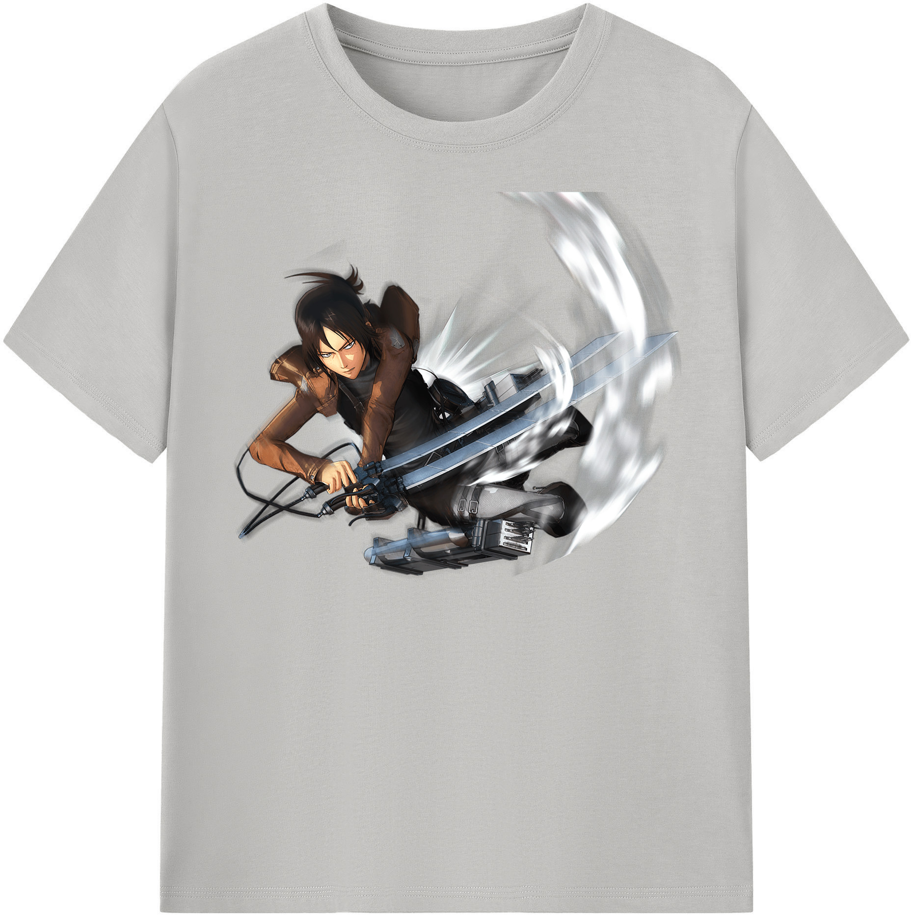 （画像用） 進撃の巨人 Attack on Titan レディースカジュアルプリントTシャツ（綿100％）