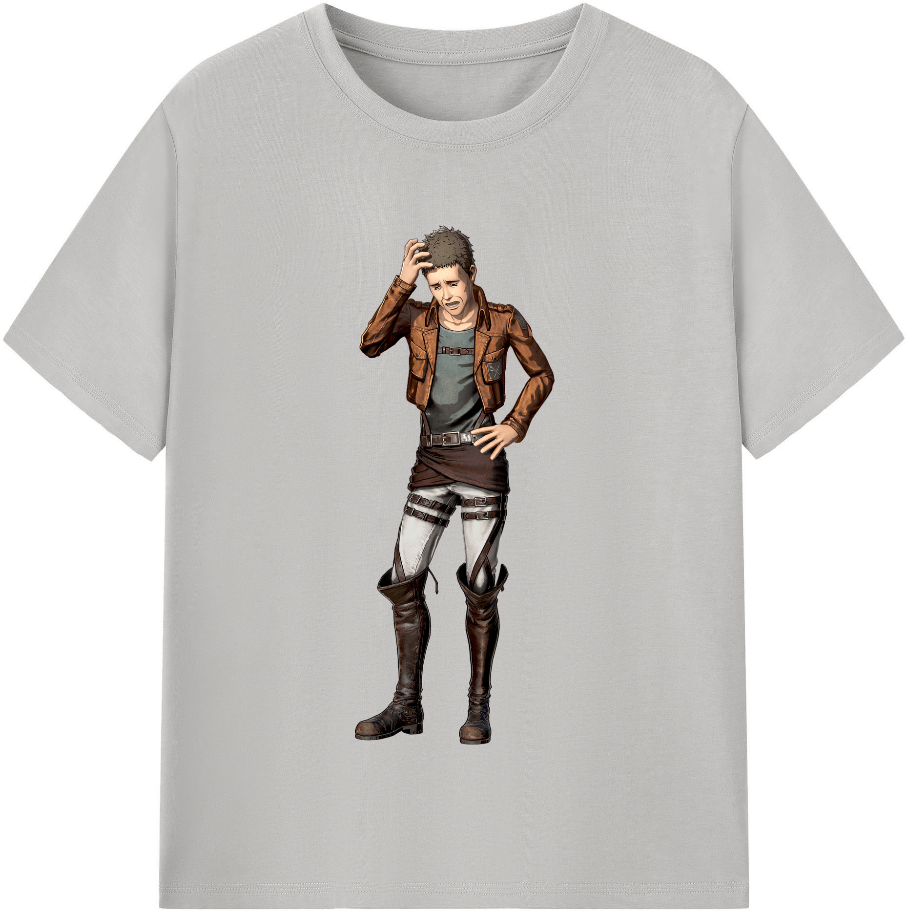 （画像用） 進撃の巨人 Attack on Titan レディースカジュアルプリントTシャツ（綿100％）