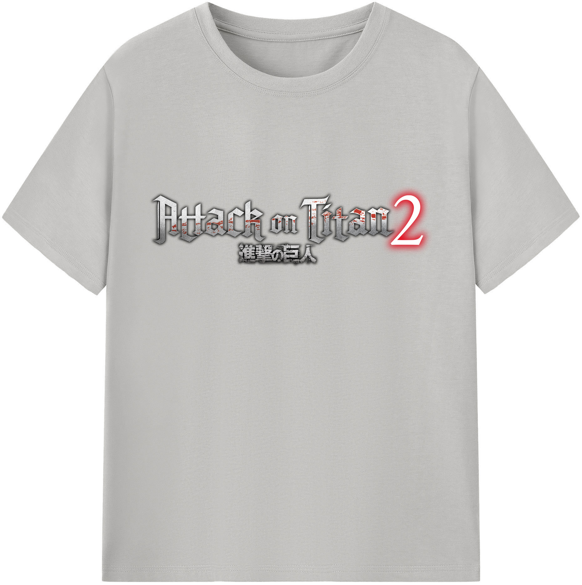 （画像用） 進撃の巨人 Attack on Titan レディースカジュアルプリントTシャツ（綿100％）