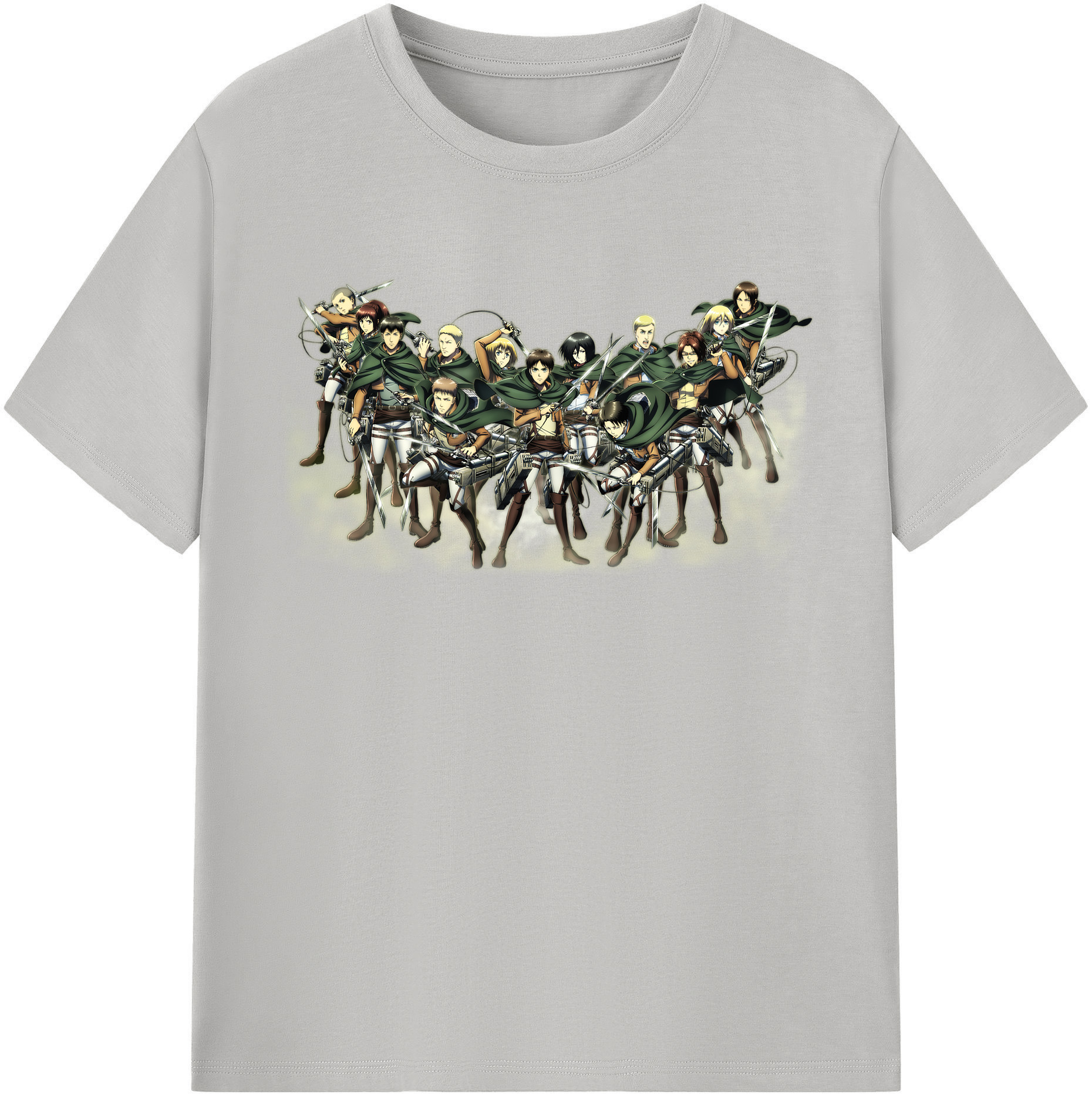 （画像用） 進撃の巨人 Attack on Titan レディースカジュアルプリントTシャツ（綿100％）