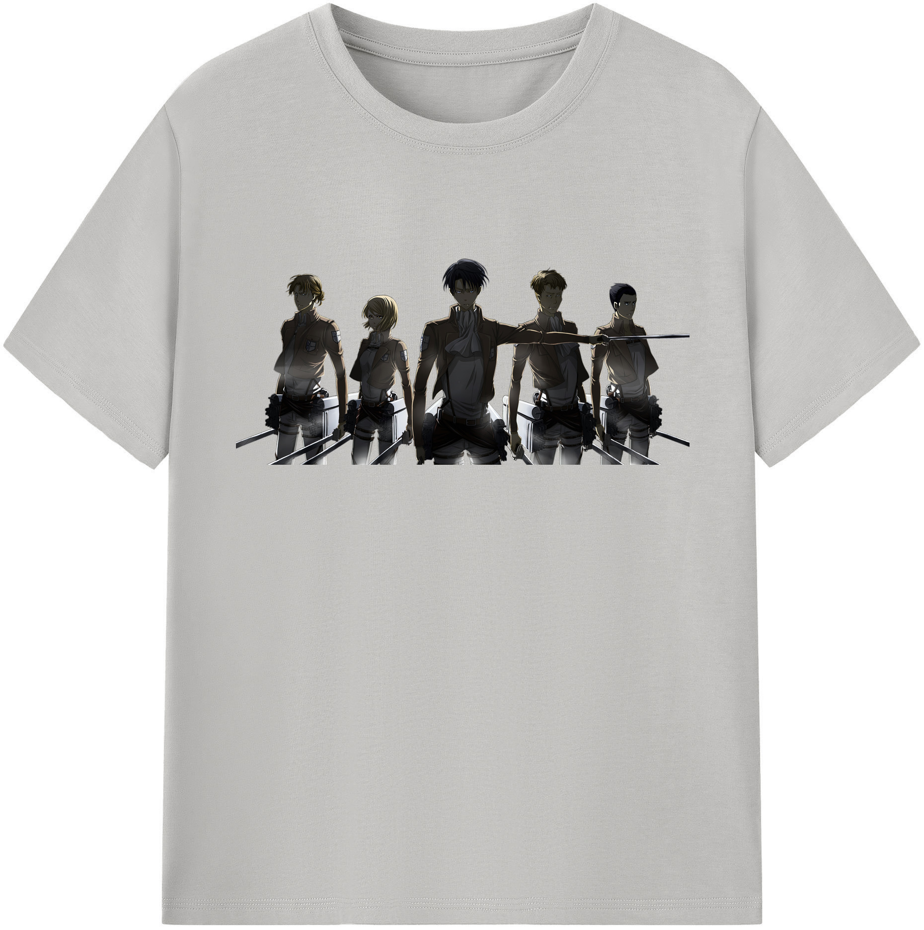 （画像用） 進撃の巨人 Attack on Titan レディースカジュアルプリントTシャツ（綿100％）