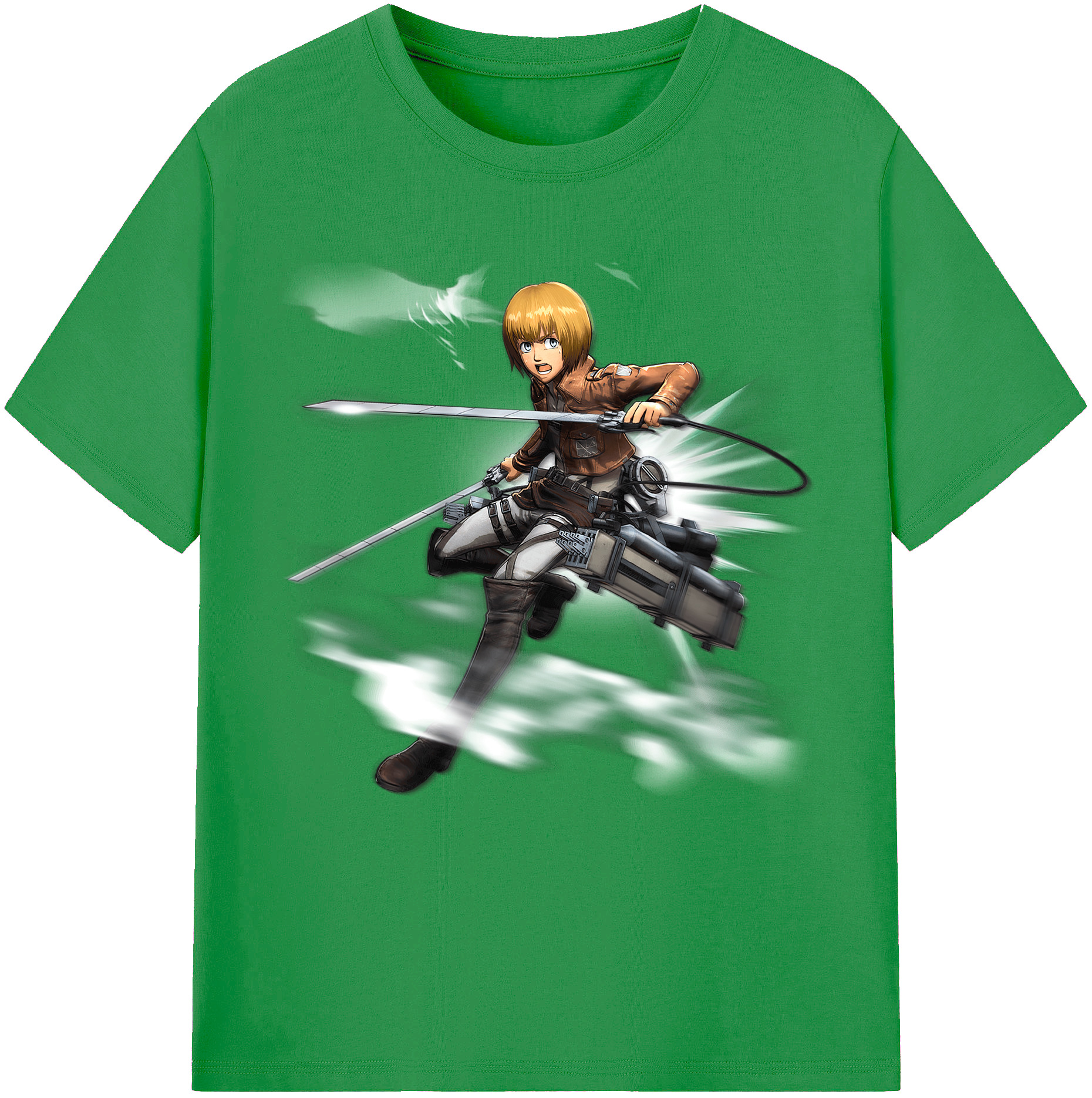 （画像用） 進撃の巨人 アルミン·アルレルト Attack on Titan Armin Arlert レディースカジュアルプリントTシャツ（綿100％）