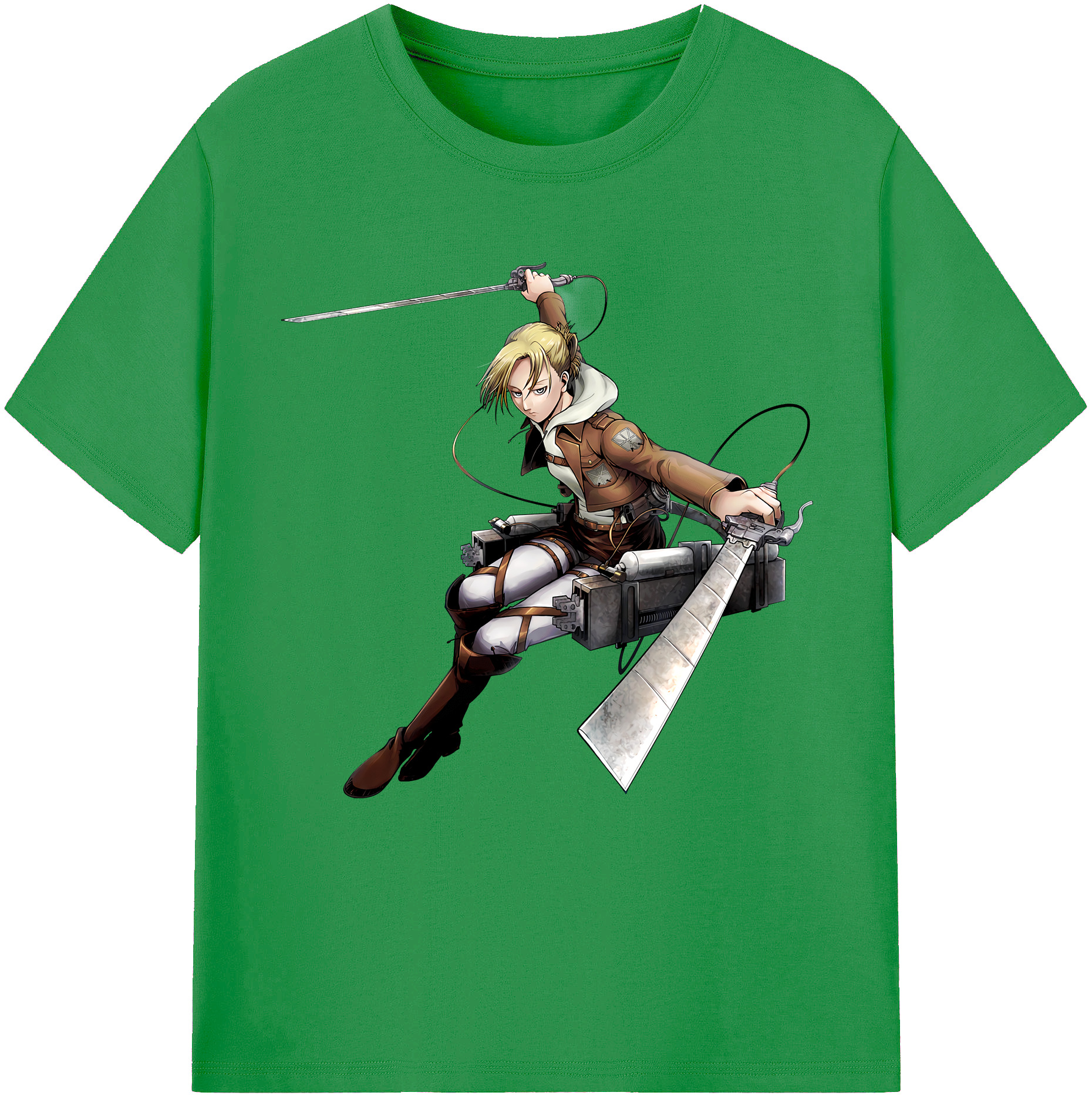 （画像用） 進撃の巨人 アニ・レオンハート Attack on Titan Annie Leonhart レディースカジュアルプリントTシャツ（綿100％）