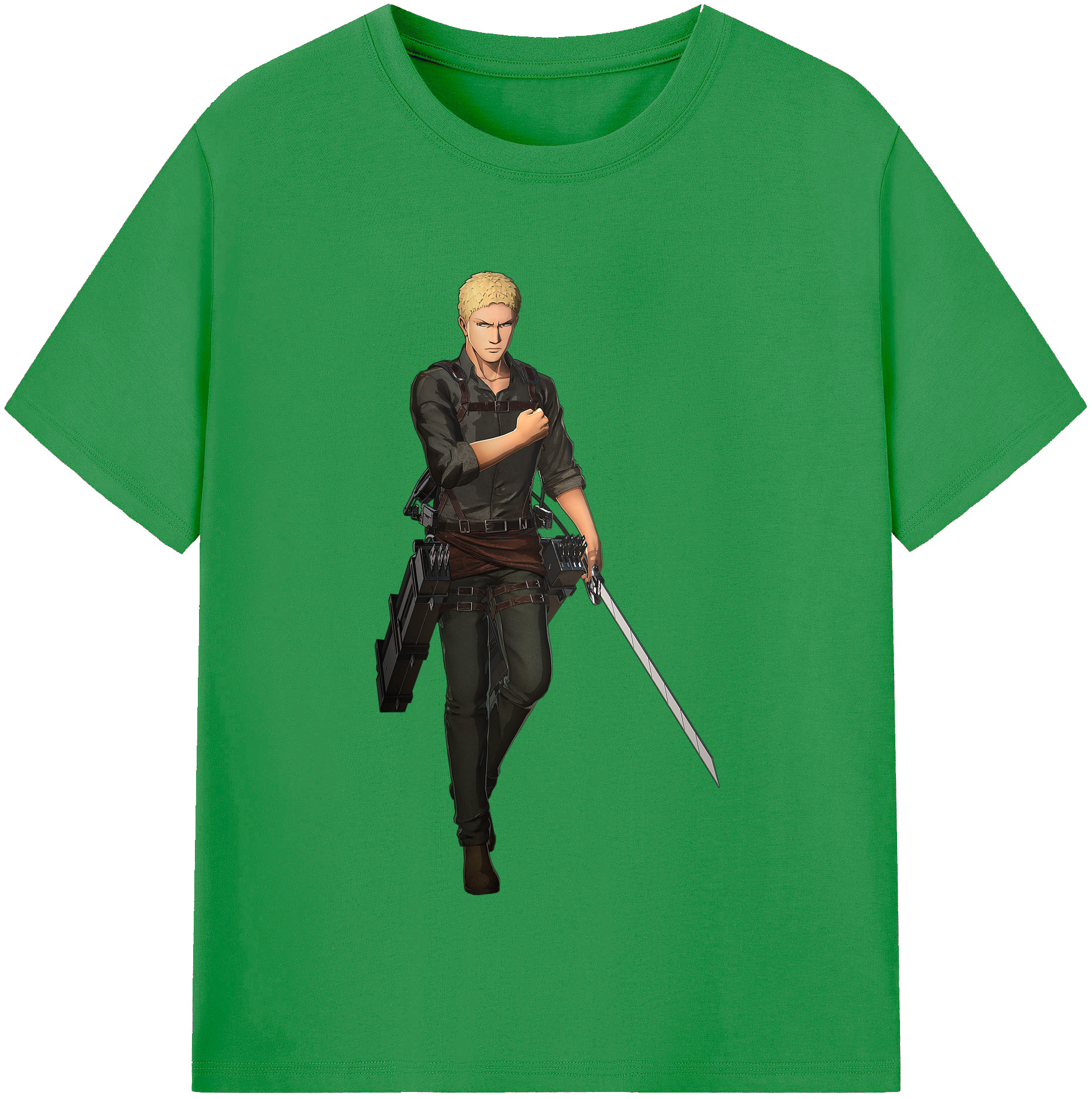（画像用） 進撃の巨人 ライナー・ブラウン Attack on Titan Reiner Braun レディースカジュアルプリントTシャツ（綿100％）