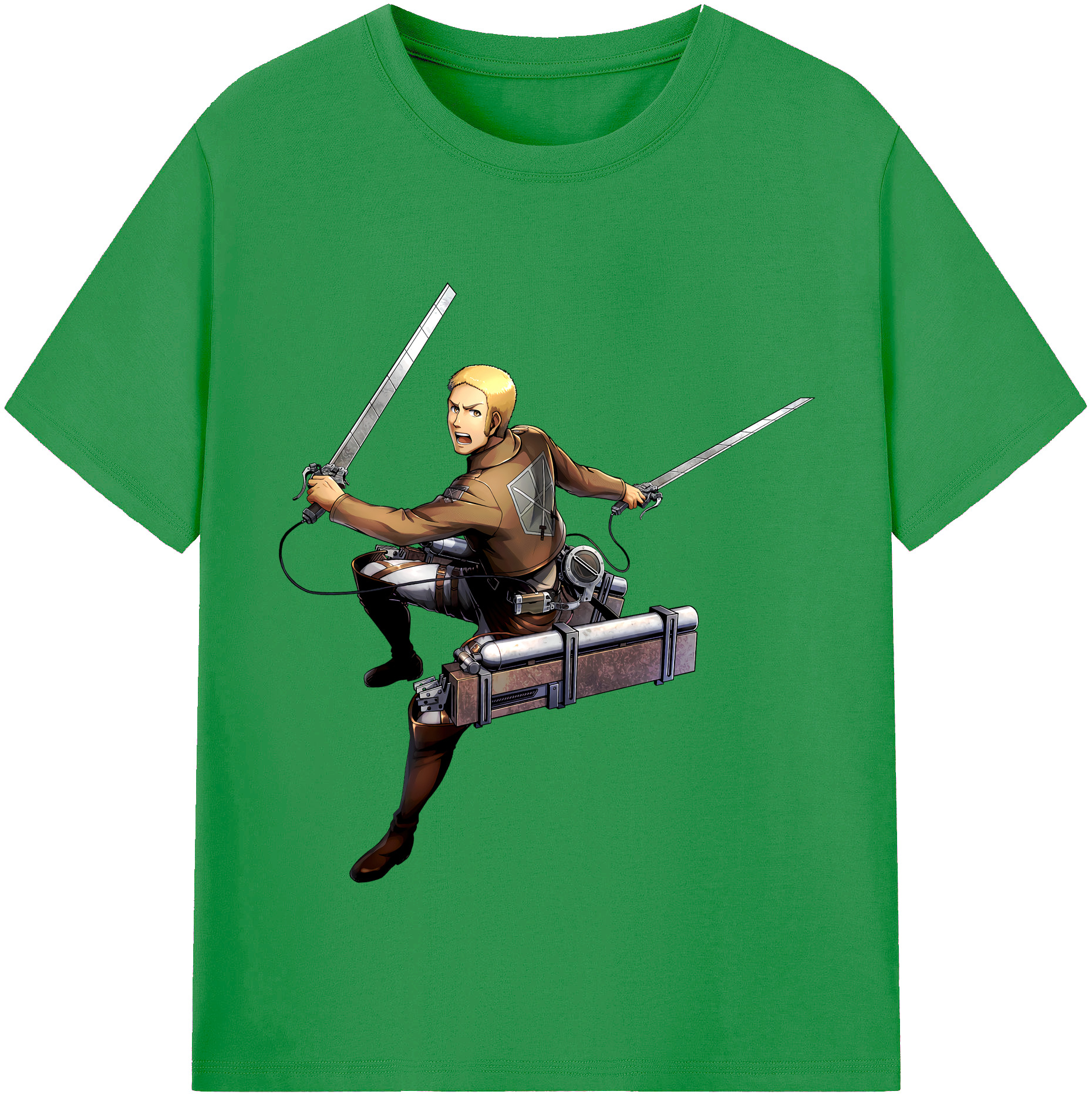 （画像用） 進撃の巨人 ライナー・ブラウン Attack on Titan Reiner Braun レディースカジュアルプリントTシャツ（綿100％）