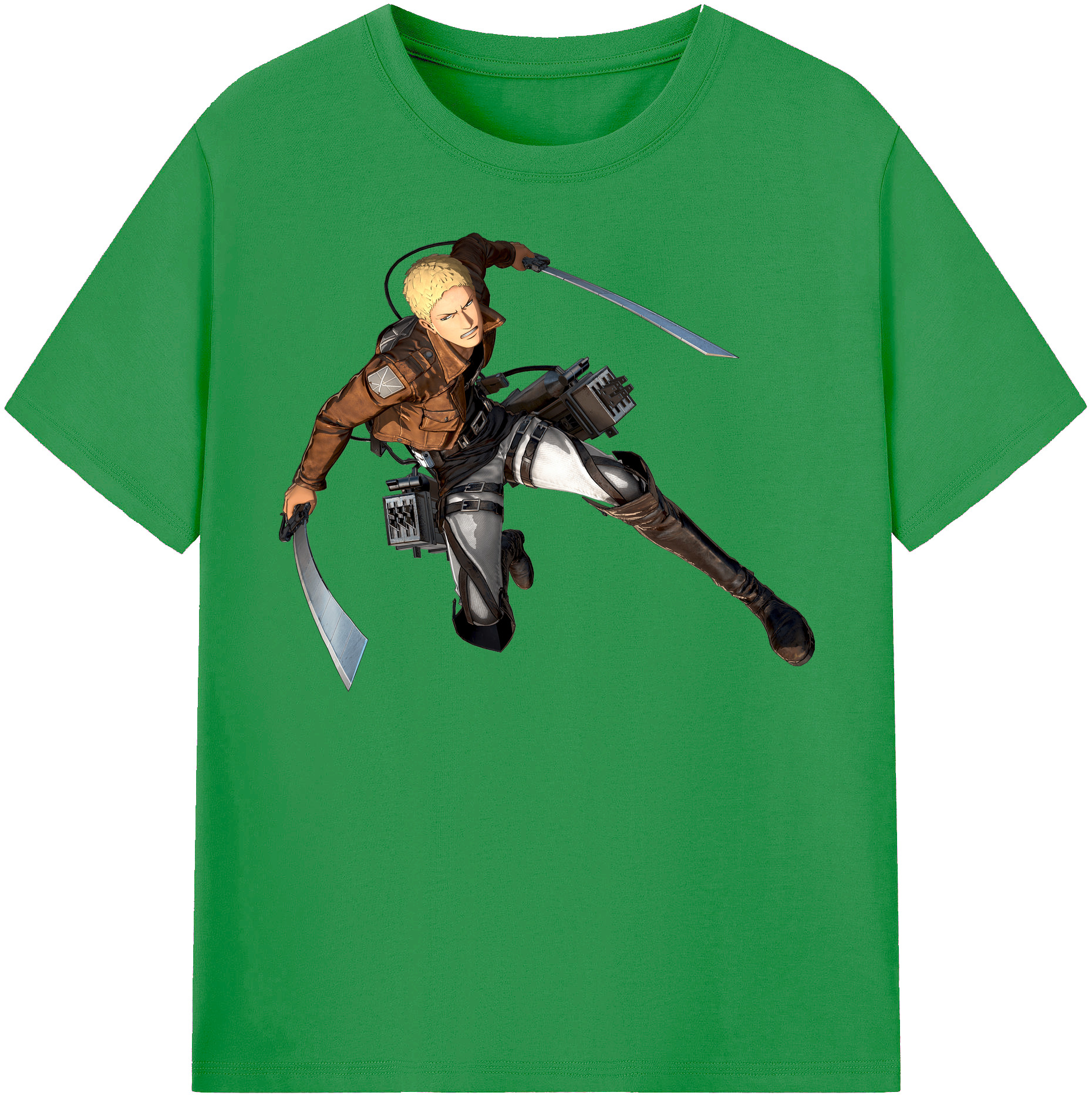 （画像用） 進撃の巨人 ライナー・ブラウン Attack on Titan Reiner Braun レディースカジュアルプリントTシャツ（綿100％）