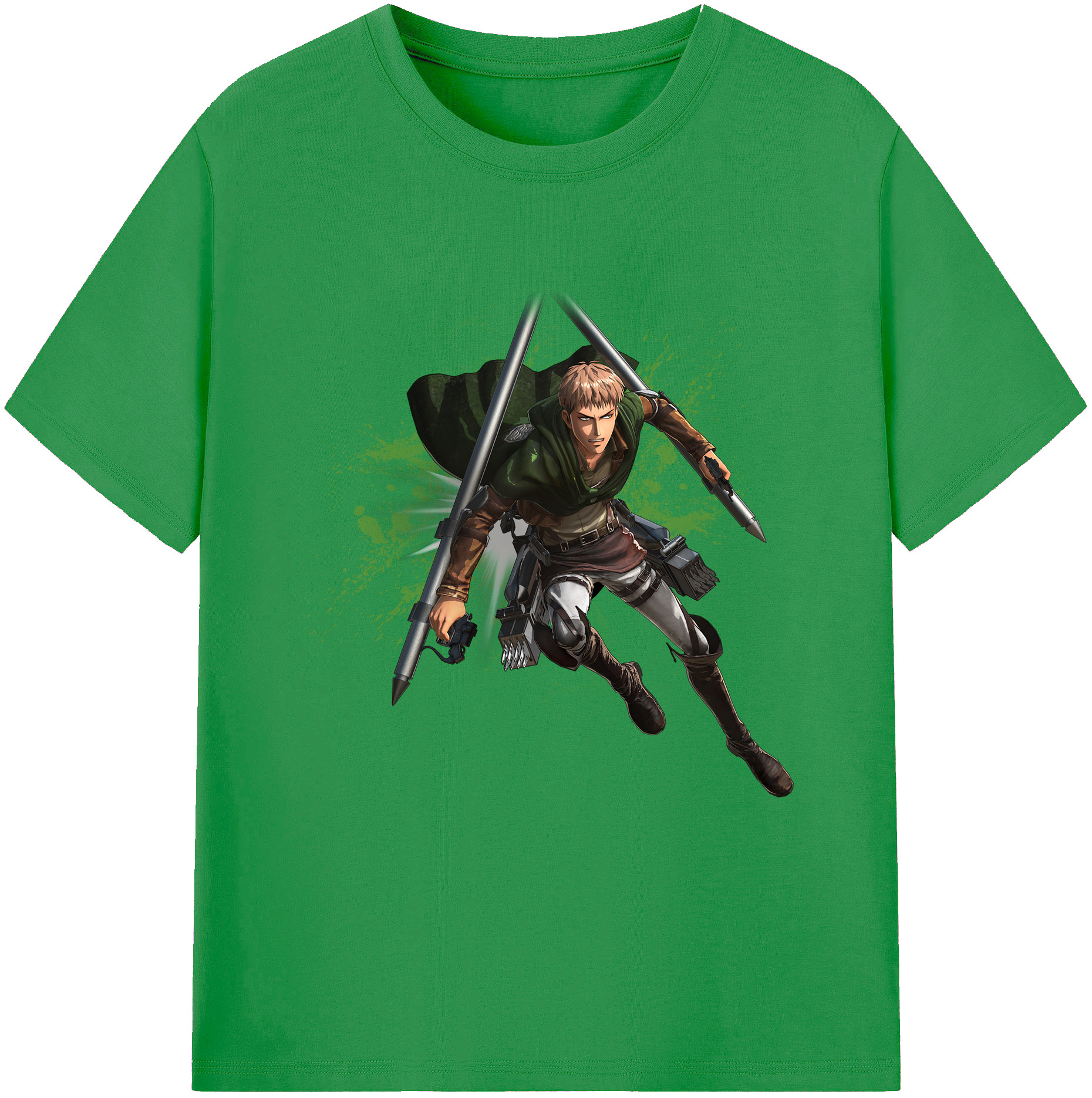 （画像用） 進撃の巨人 ジャン・キルシュタイン Attack on Titan Jean Kirstein レディースカジュアルプリントTシャツ（綿100％）