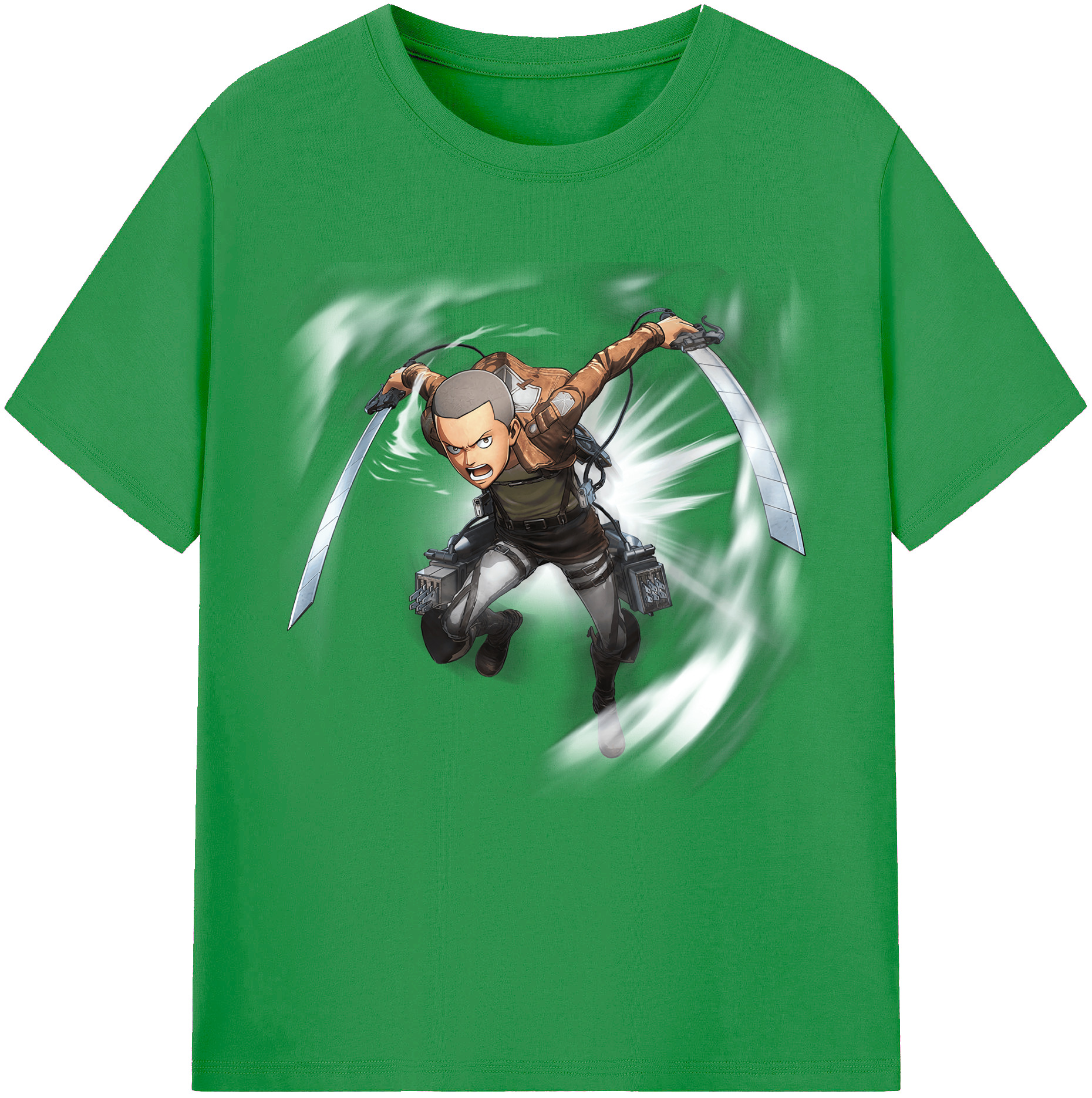 （画像用） 進撃の巨人 コニー·スプリンガー Attack on Titan Connie Springer レディースカジュアルプリントTシャツ（綿100％）