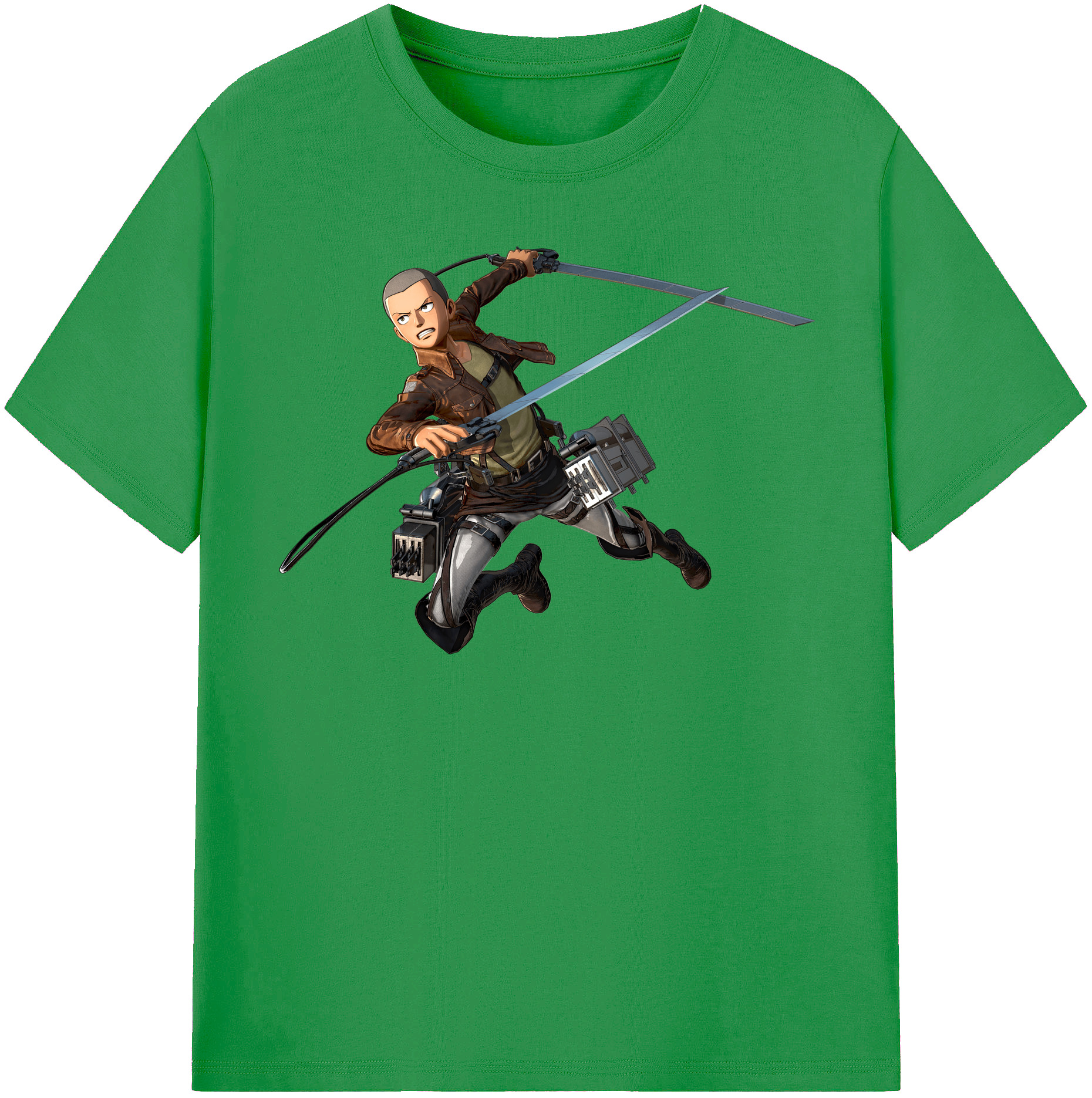 （画像用） 進撃の巨人 コニー·スプリンガー Attack on Titan Connie Springer レディースカジュアルプリントTシャツ（綿100％）