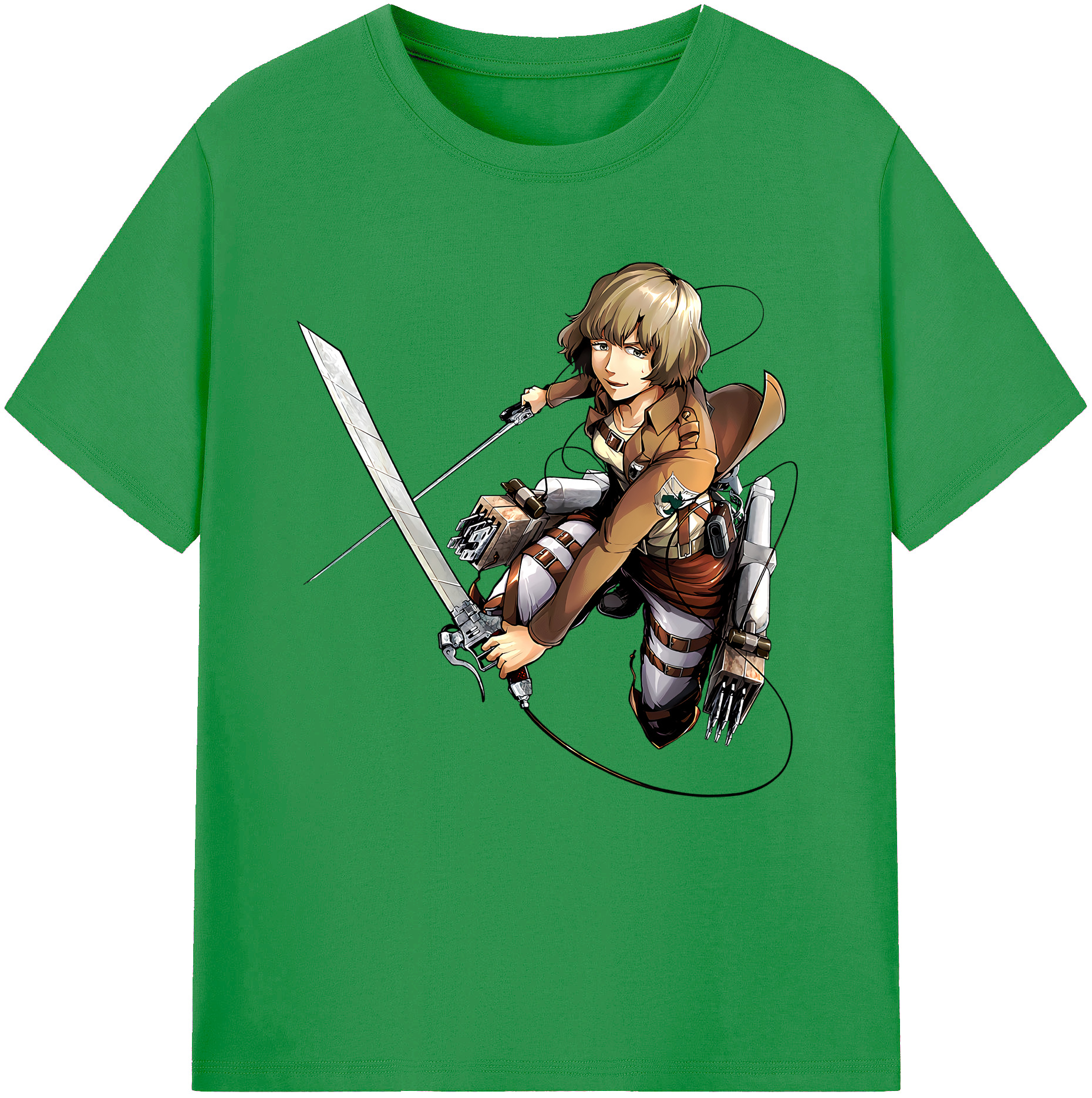 （画像用） 進撃の巨人 ヒツチ Attack on Titan Hitch レディースカジュアルプリントTシャツ（綿100％）