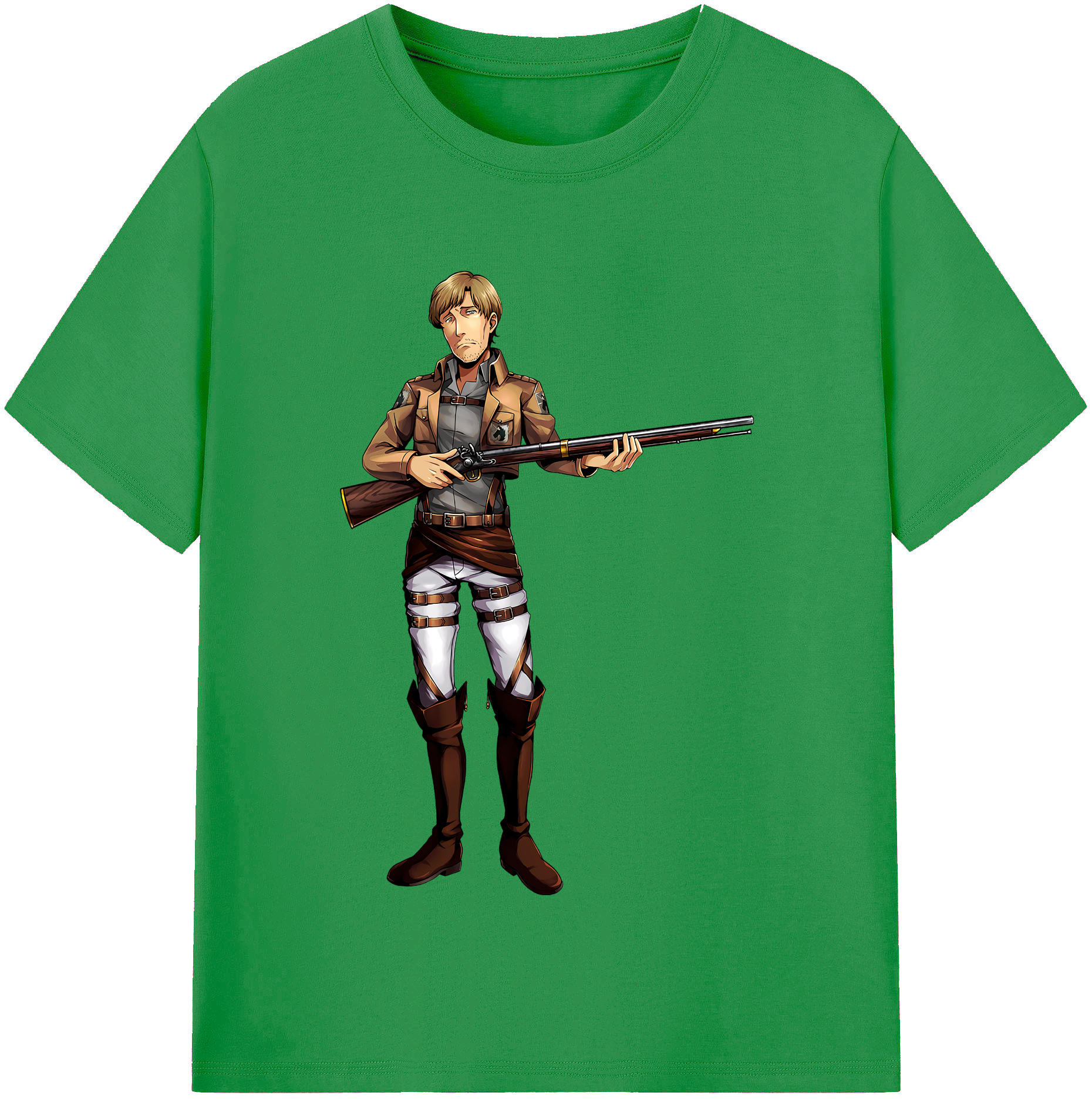 （画像用） 進撃の巨人 Attack on Titan レディースカジュアルプリントTシャツ（綿100％）