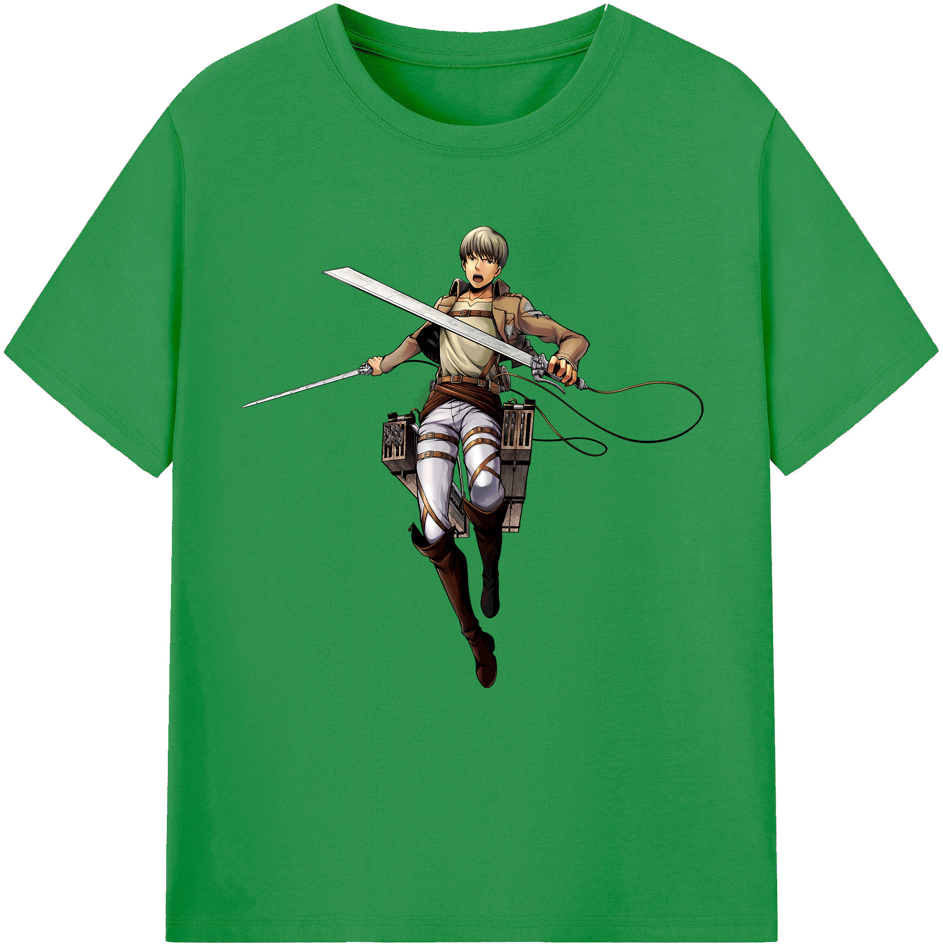 （画像用） 進撃の巨人 Attack on Titan レディースカジュアルプリントTシャツ（綿100％）
