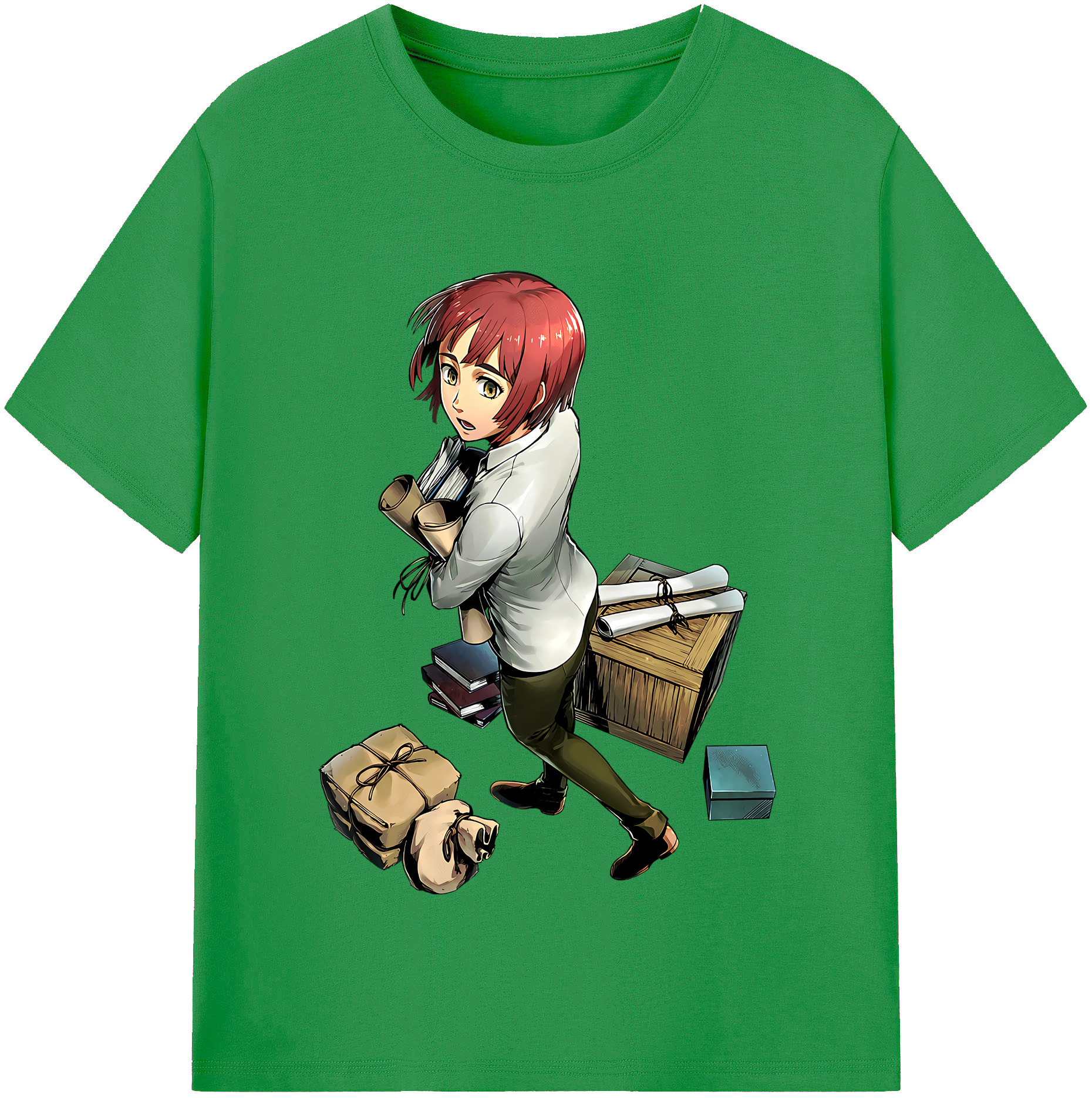 （画像用） 進撃の巨人 Attack on Titan レディースカジュアルプリントTシャツ（綿100％）