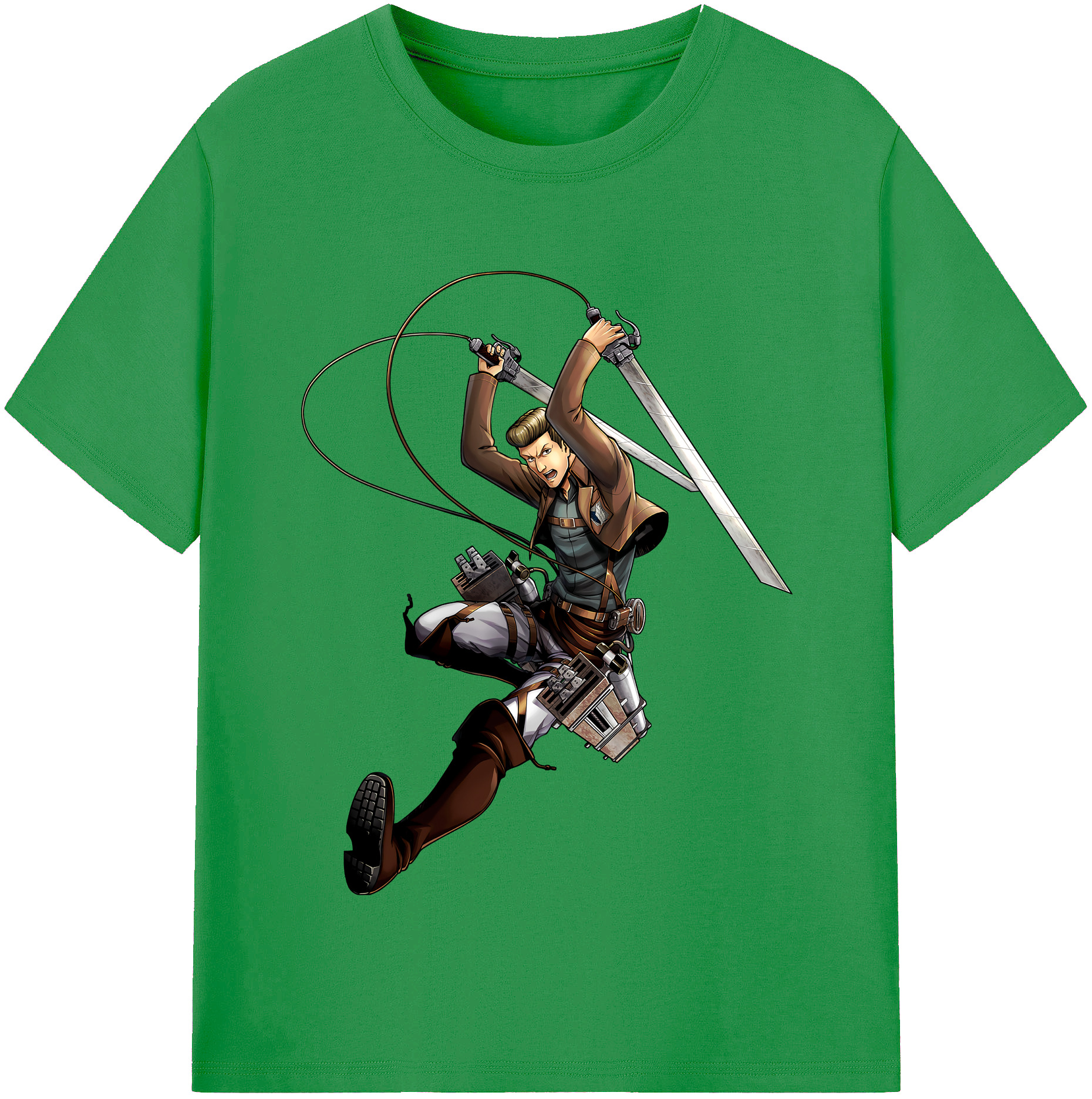（画像用） 進撃の巨人 Attack on Titan レディースカジュアルプリントTシャツ（綿100％）