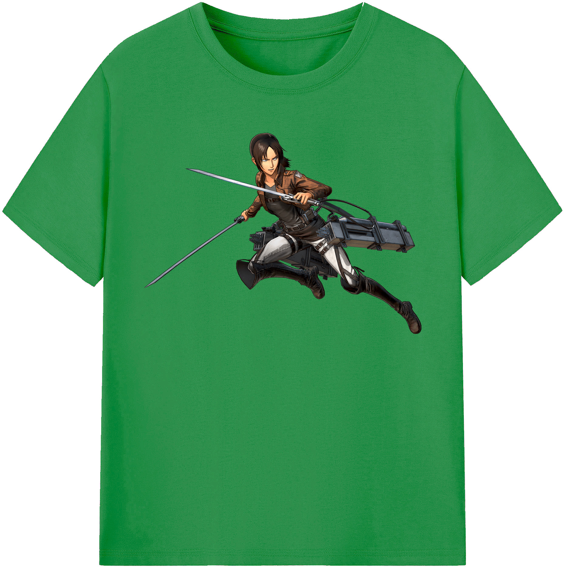 （画像用） 進撃の巨人 Attack on Titan レディースカジュアルプリントTシャツ（綿100％）