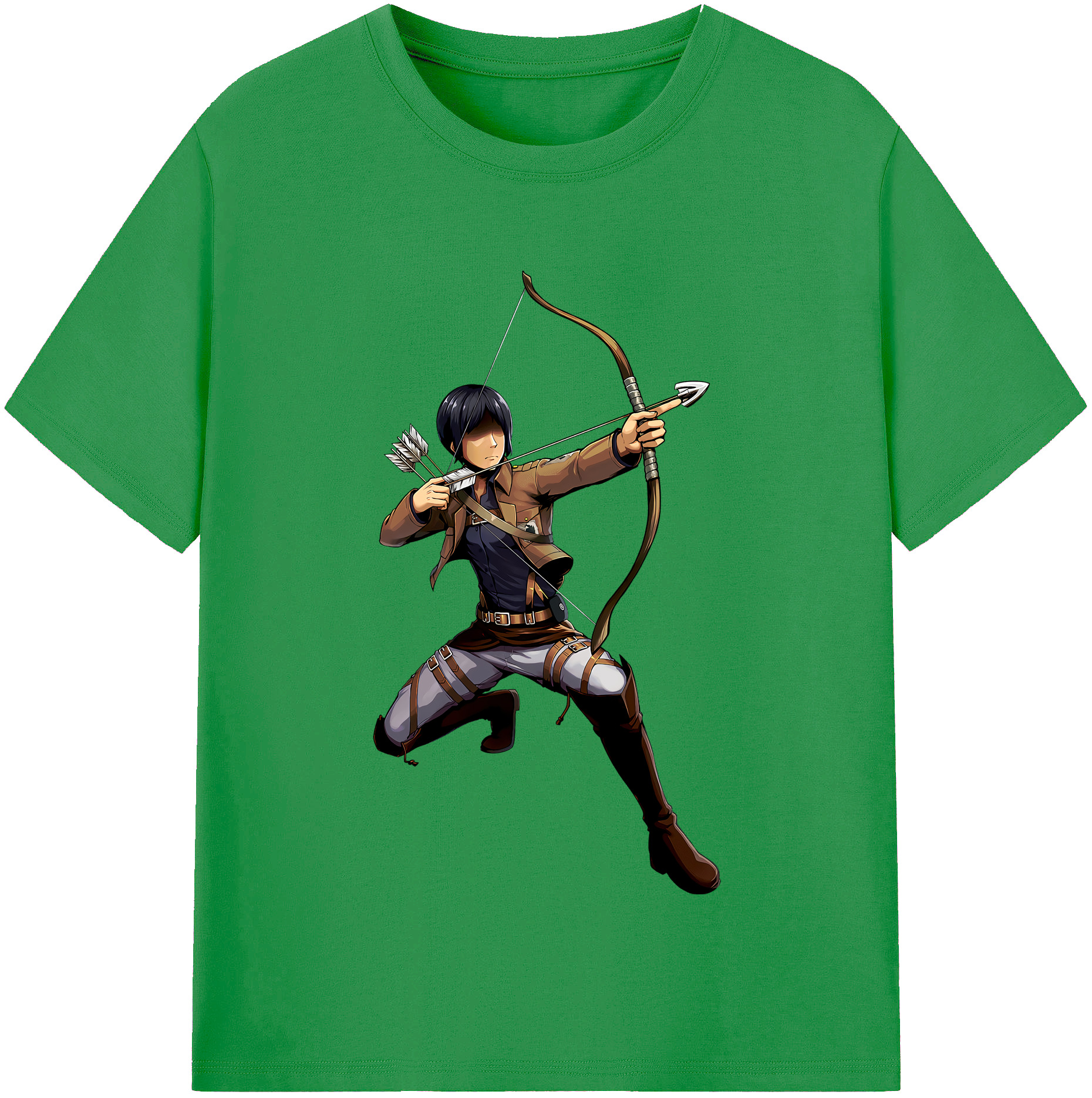 （画像用） 進撃の巨人 Attack on Titan レディースカジュアルプリントTシャツ（綿100％）