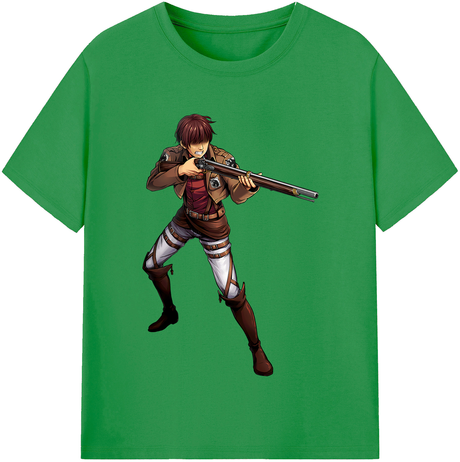 （画像用） 進撃の巨人 Attack on Titan レディースカジュアルプリントTシャツ（綿100％）