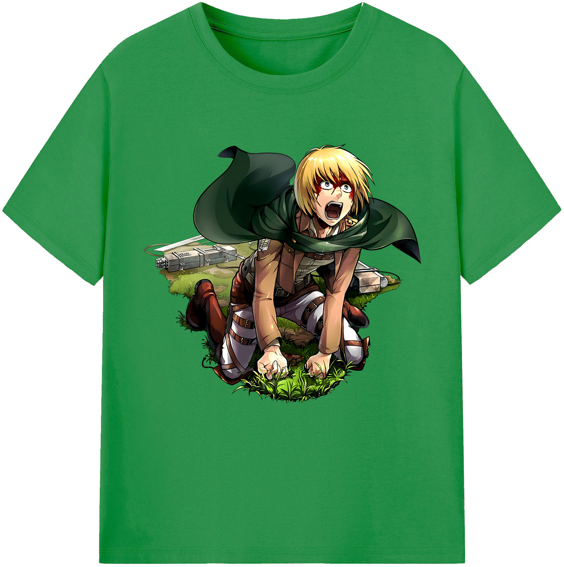 （画像用） 進撃の巨人 アルミン·アルレルト Attack on Titan Armin Arlert レディースカジュアルプリントTシャツ（綿100％）