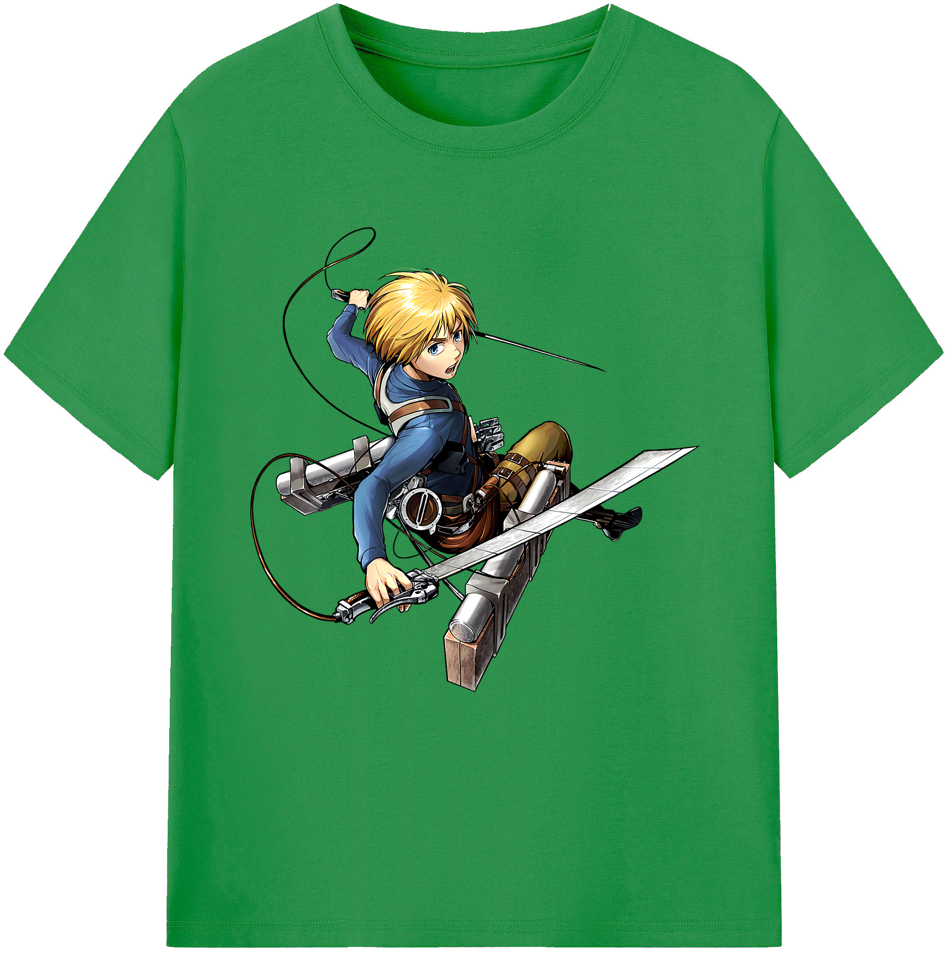 （画像用） 進撃の巨人 アルミン·アルレルト Attack on Titan Armin Arlert レディースカジュアルプリントTシャツ（綿100％）