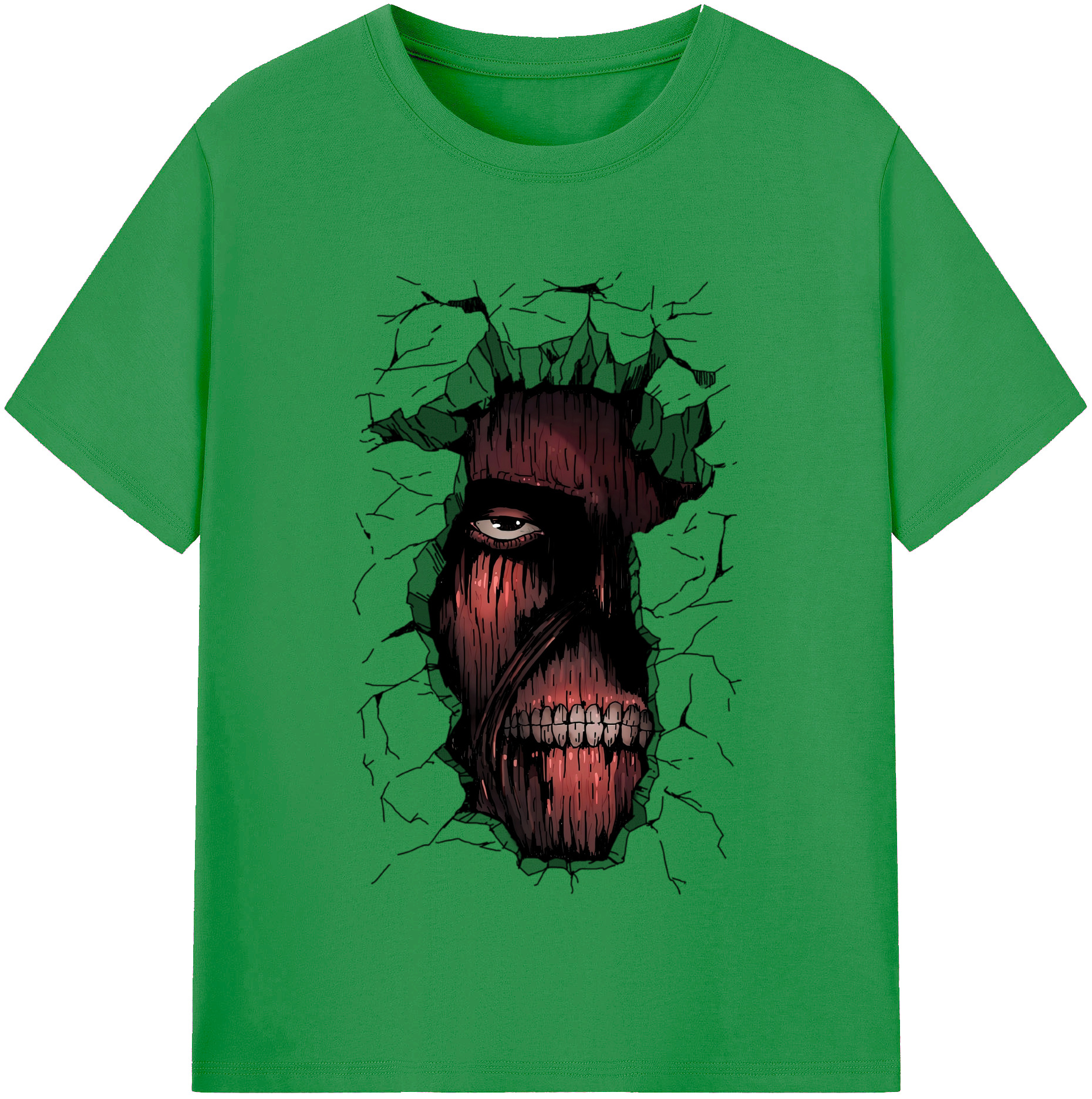 （画像用） 進撃の巨人 Attack on Titan レディースカジュアルプリントTシャツ（綿100％）