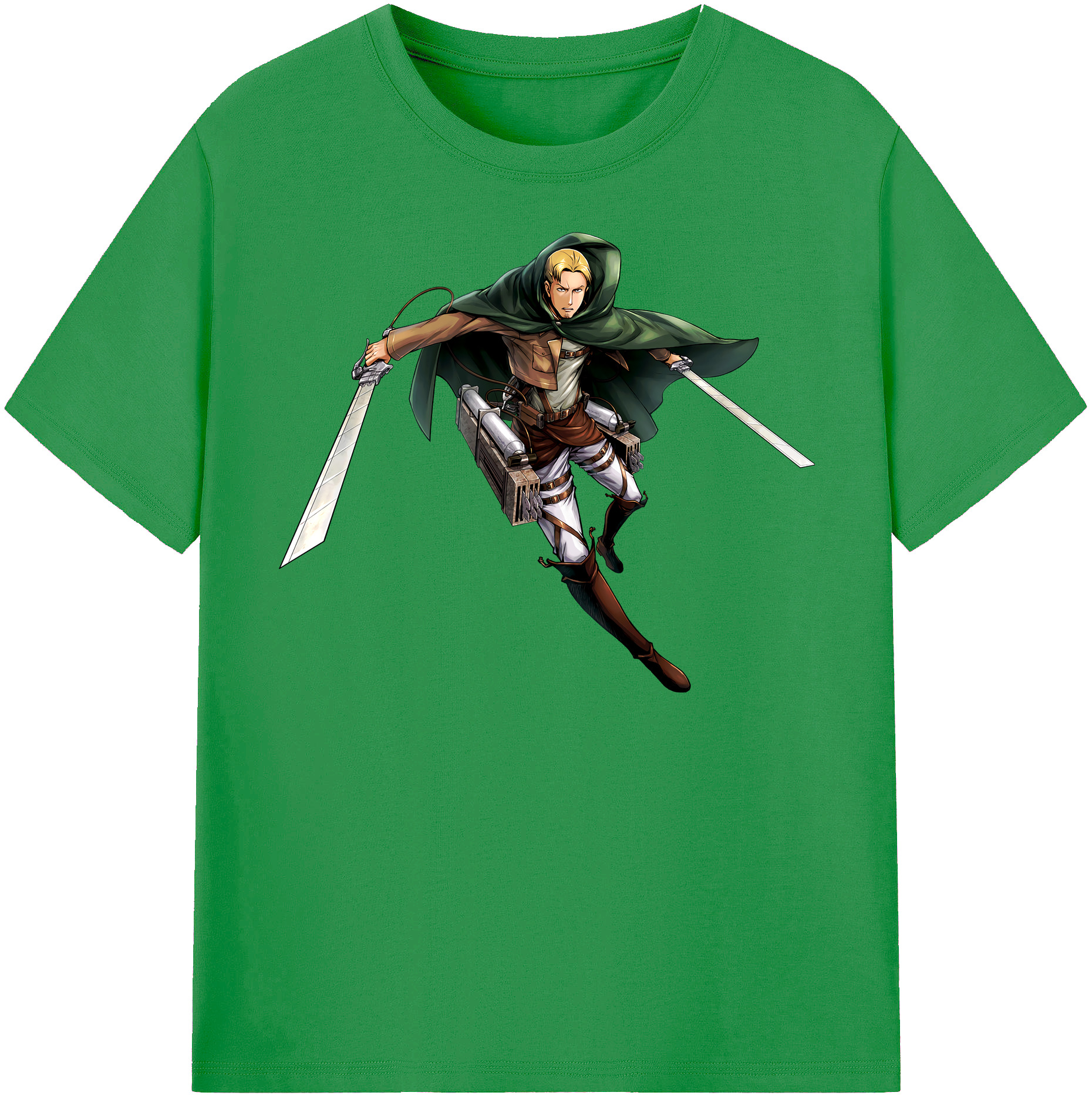 （画像用） 進撃の巨人 Attack on Titan レディースカジュアルプリントTシャツ（綿100％）