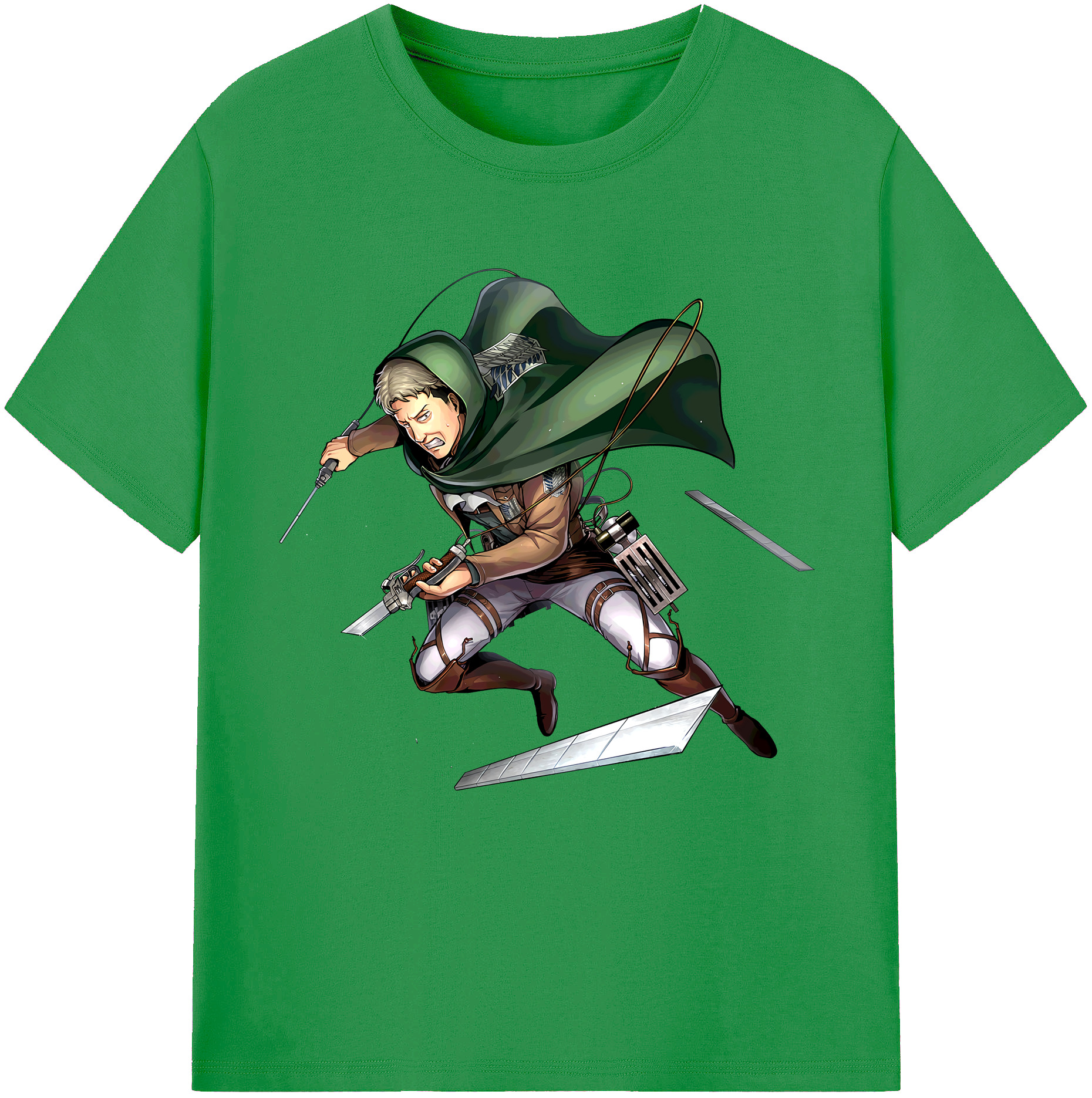 （画像用） 進撃の巨人 Attack on Titan レディースカジュアルプリントTシャツ（綿100％）