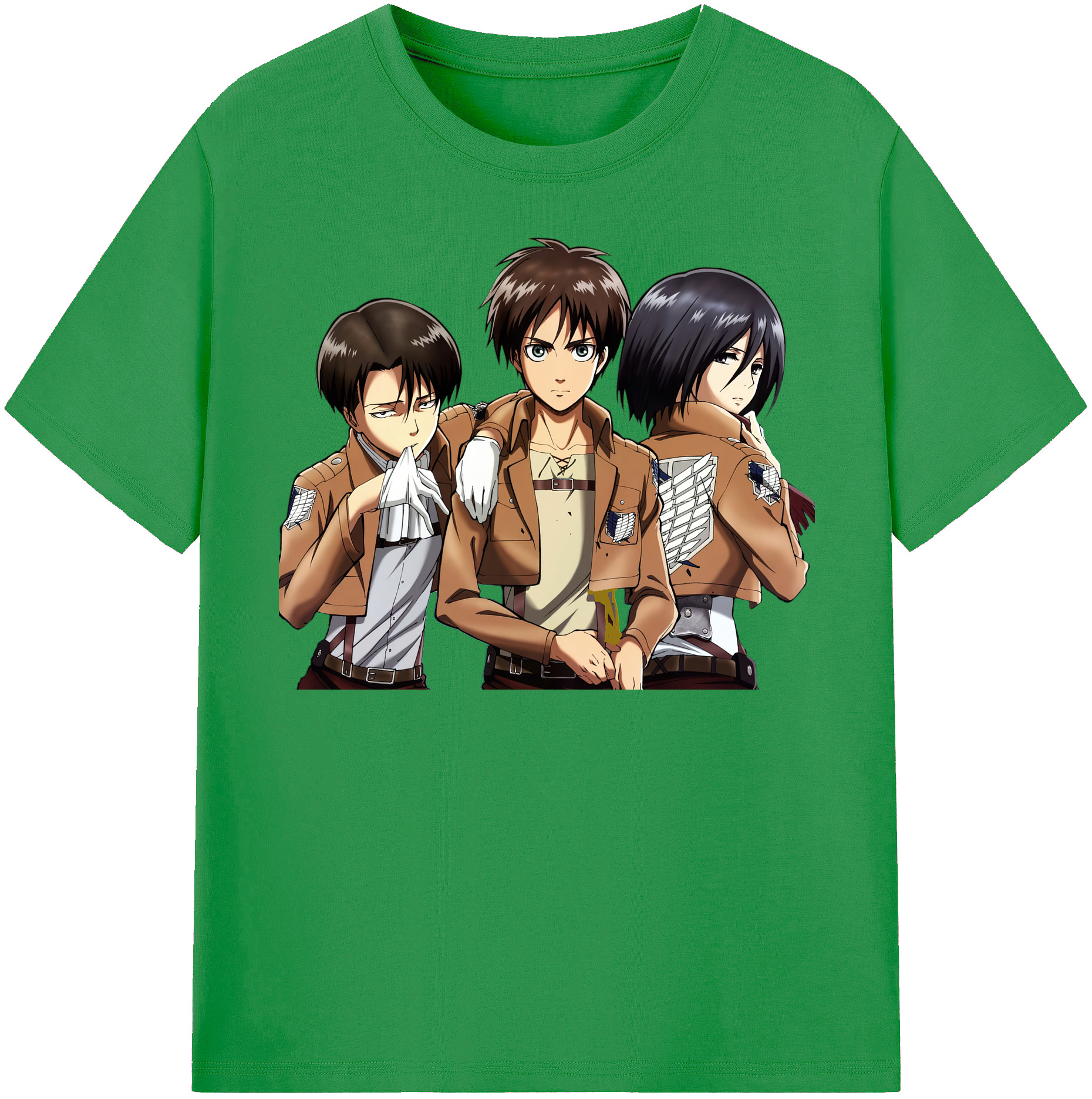 （画像用） 進撃の巨人 エレン･イェーガー Attack on Titan Eren Jäger レディースカジュアルプリントTシャツ（綿100％）
