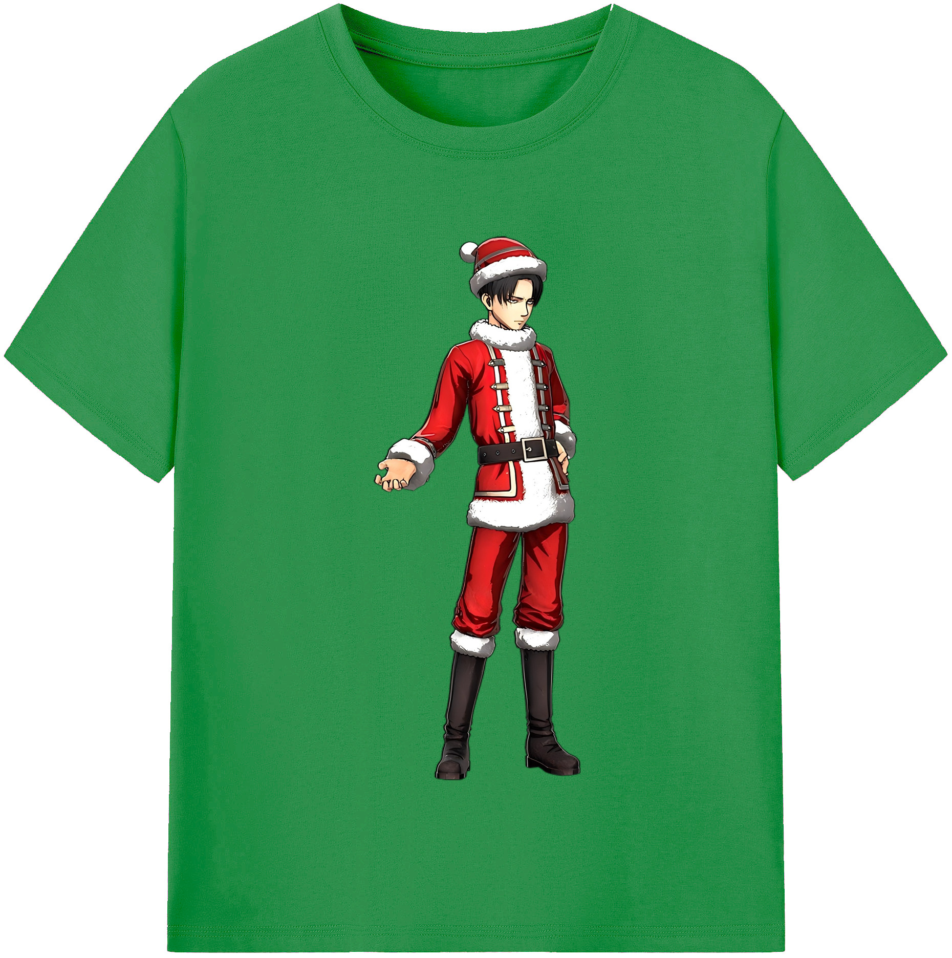 （画像用） 進撃の巨人 リヴァイ·アッカーマン Attack on Titan Levi Ackerman レディースカジュアルプリントTシャツ（綿100％）