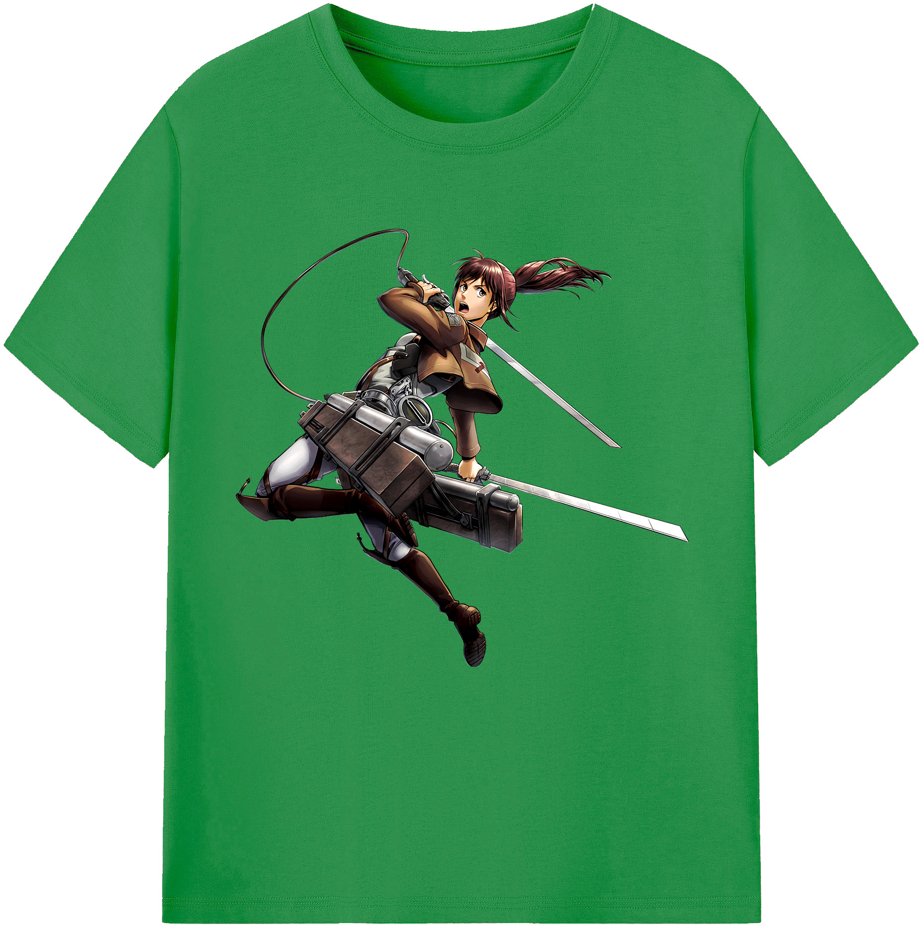 （画像用） 進撃の巨人 サシャ·ブラウス Attack on Titan Sasha Blaus レディースカジュアルプリントTシャツ（綿100％）