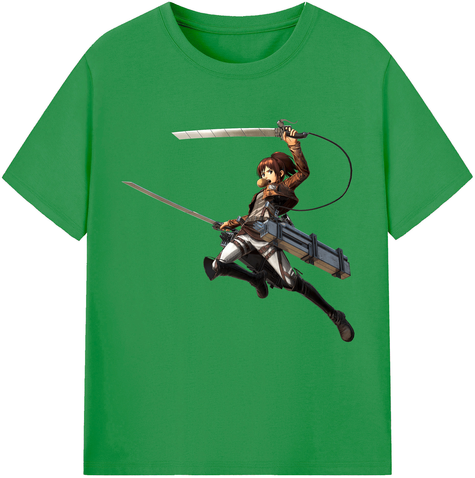 （画像用） 進撃の巨人 サシャ·ブラウス Attack on Titan Sasha Blaus レディースカジュアルプリントTシャツ（綿100％）