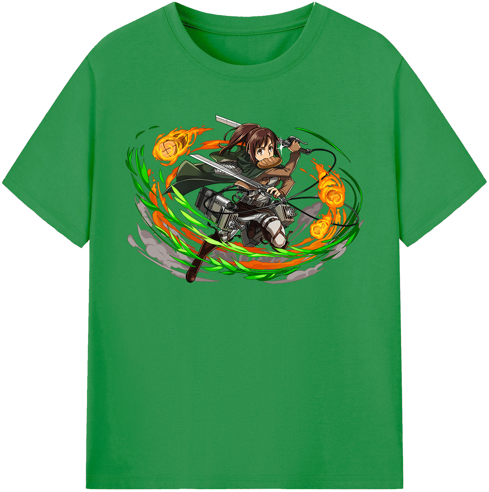 （画像用） 進撃の巨人 サシャ·ブラウス Attack on Titan Sasha Blaus レディースカジュアルプリントTシャツ（綿100％）