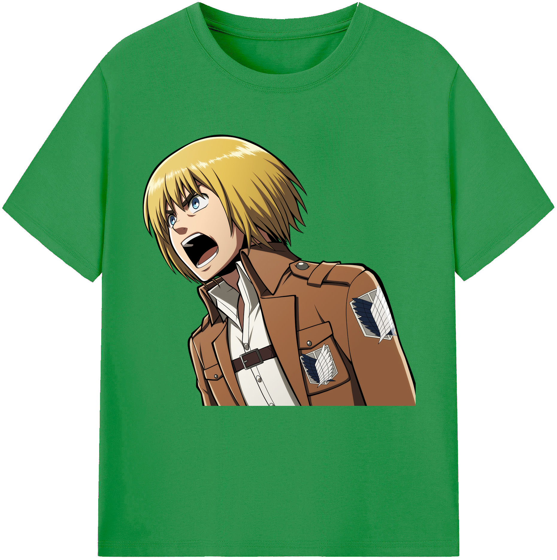 （画像用） 進撃の巨人 アルミン·アルレルト Attack on Titan Armin Arlert レディースカジュアルプリントTシャツ（綿100％）