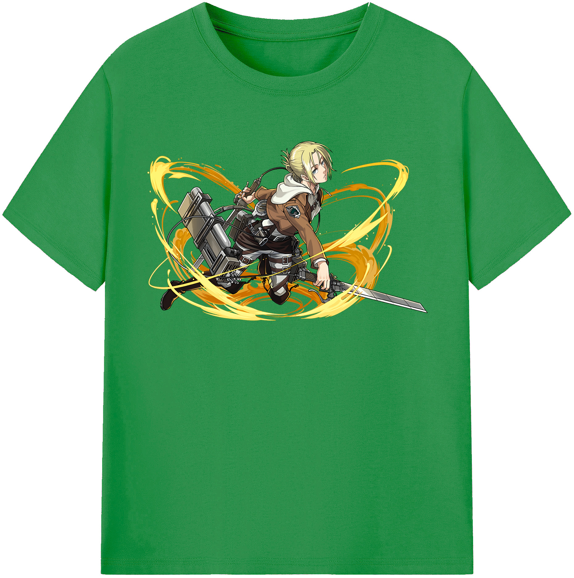 （画像用） 進撃の巨人 アニ・レオンハート Attack on Titan Annie Leonhart レディースカジュアルプリントTシャツ（綿100％）