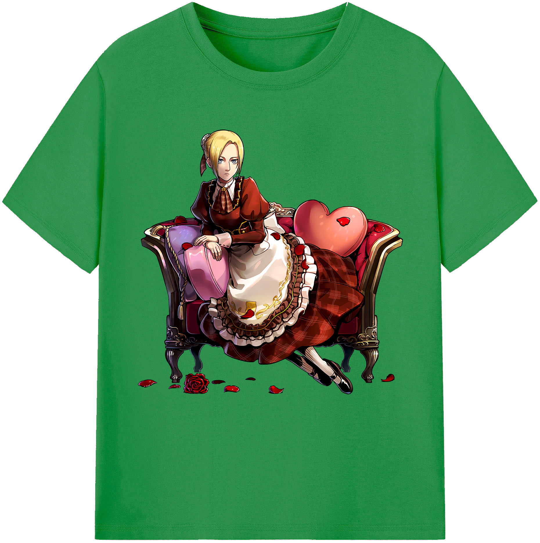 （画像用） 進撃の巨人 アニ・レオンハート Attack on Titan Annie Leonhart レディースカジュアルプリントTシャツ（綿100％）