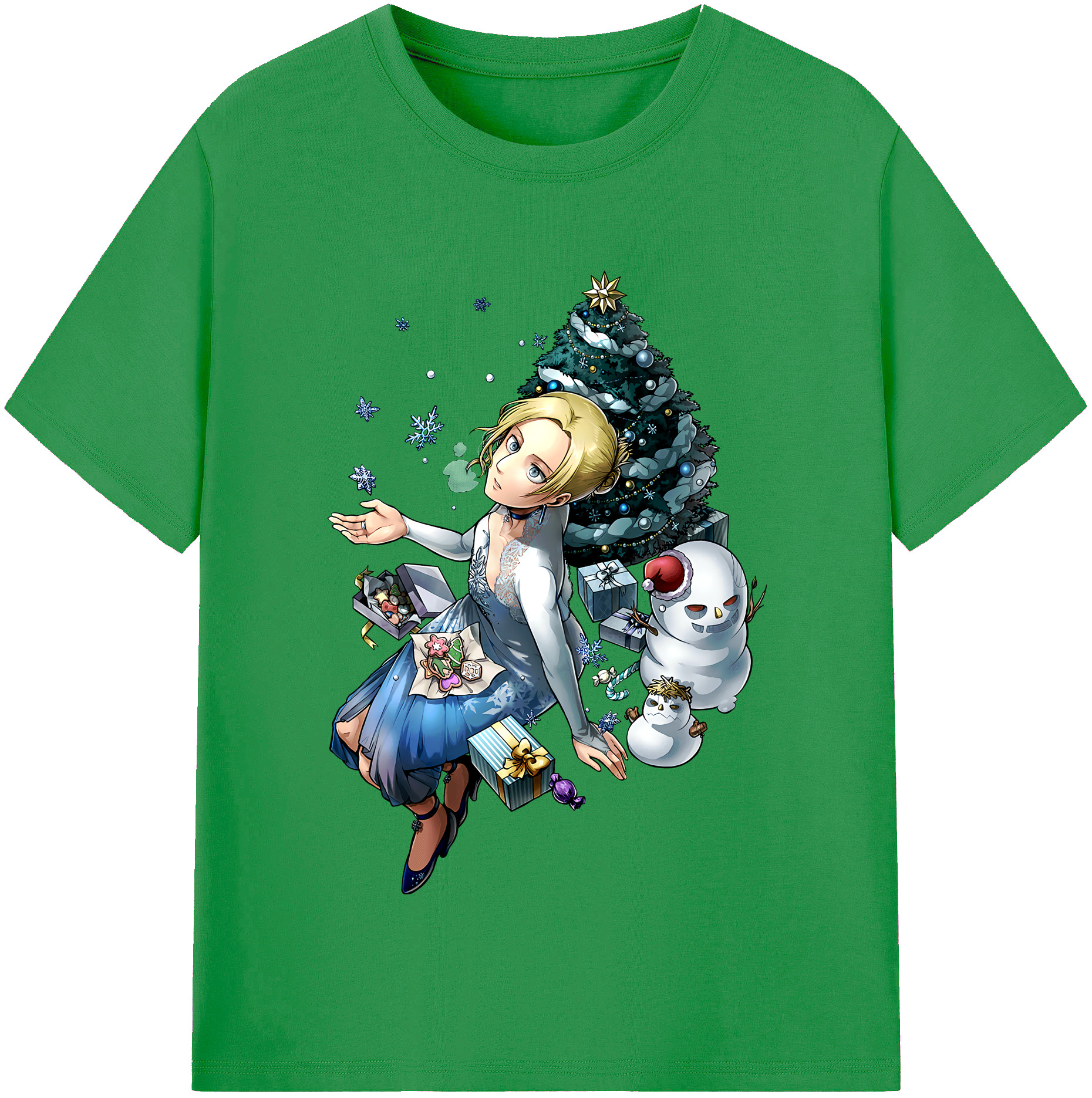 （画像用） 進撃の巨人 アニ・レオンハート Attack on Titan Annie Leonhart レディースカジュアルプリントTシャツ（綿100％）