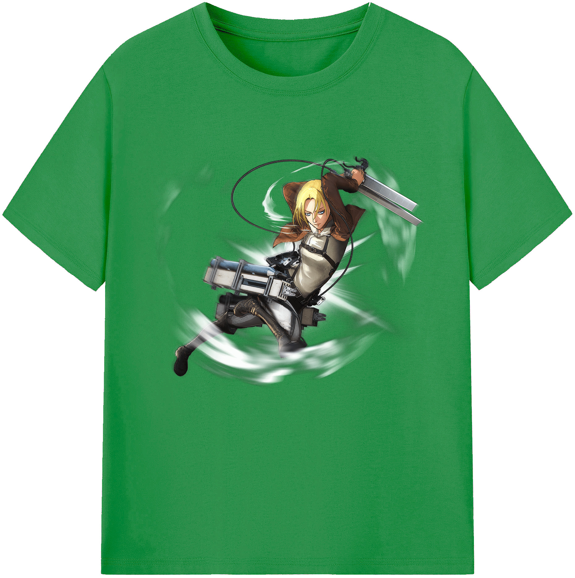 （画像用） 進撃の巨人 アニ・レオンハート Attack on Titan Annie Leonhart レディースカジュアルプリントTシャツ（綿100％）