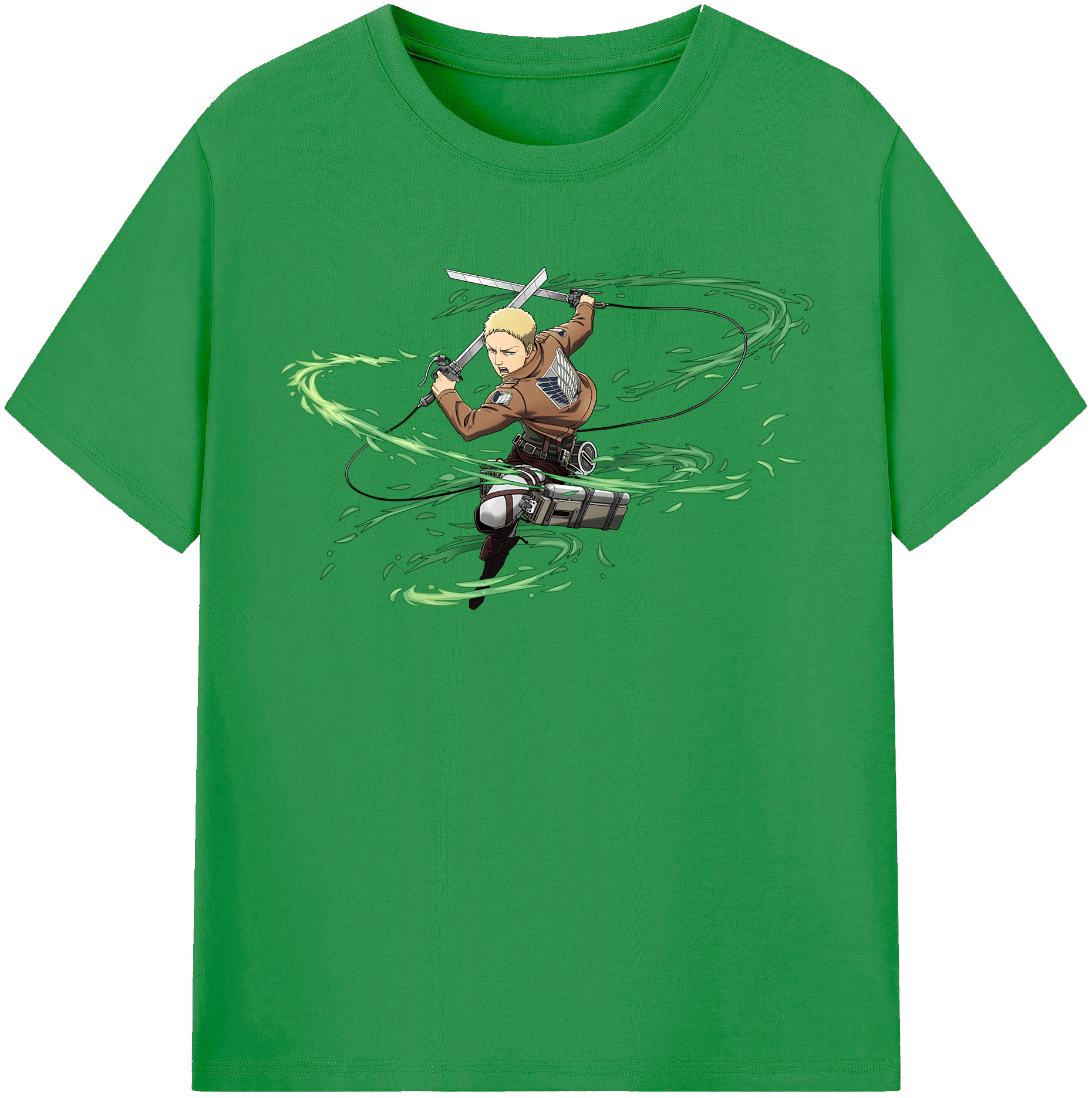 （画像用） 進撃の巨人 ライナー・ブラウン Attack on Titan Reiner Braun レディースカジュアルプリントTシャツ（綿100％）