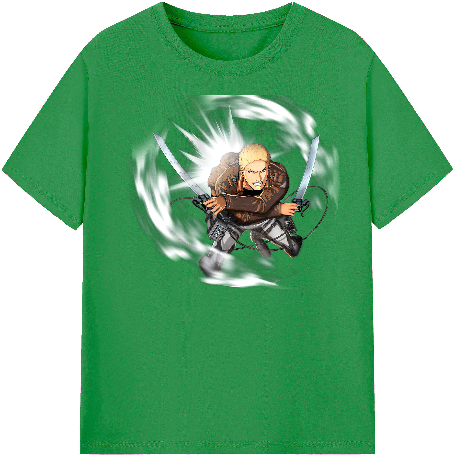 （画像用） 進撃の巨人 ライナー・ブラウン Attack on Titan Reiner Braun レディースカジュアルプリントTシャツ（綿100％）