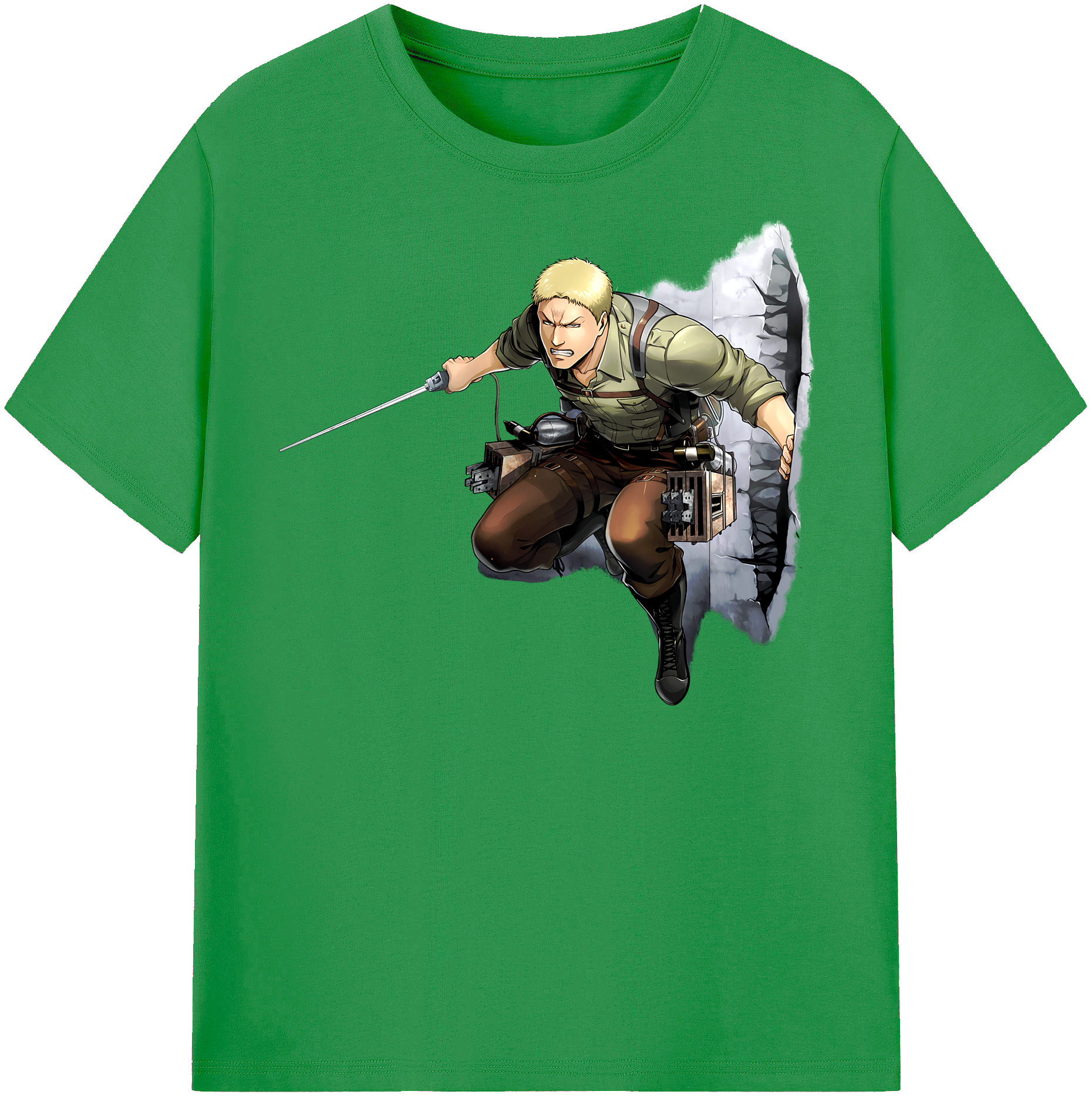 （画像用） 進撃の巨人 ライナー・ブラウン Attack on Titan Reiner Braun レディースカジュアルプリントTシャツ（綿100％）