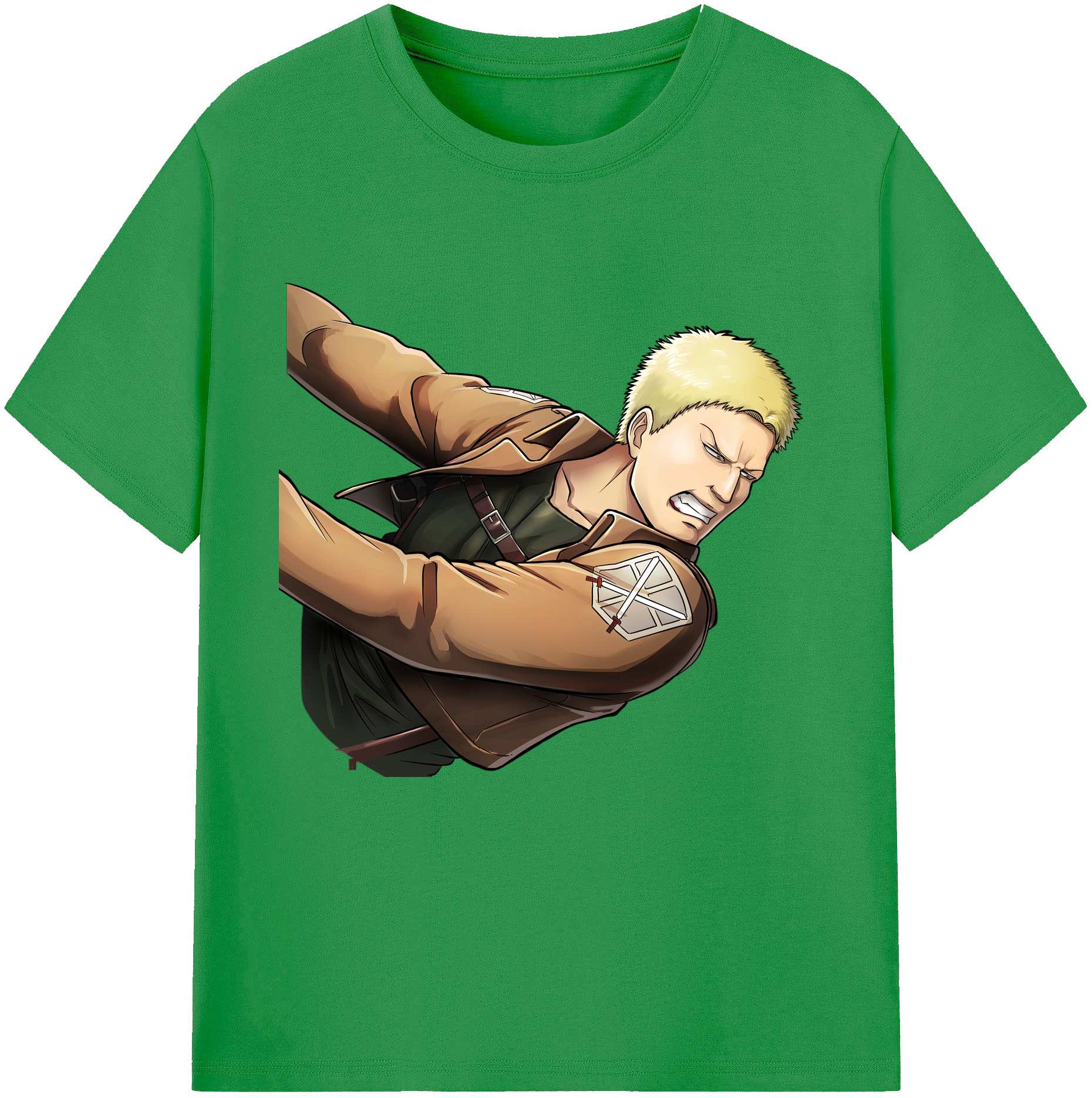 （画像用） 進撃の巨人 ライナー・ブラウン Attack on Titan Reiner Braun レディースカジュアルプリントTシャツ（綿100％）