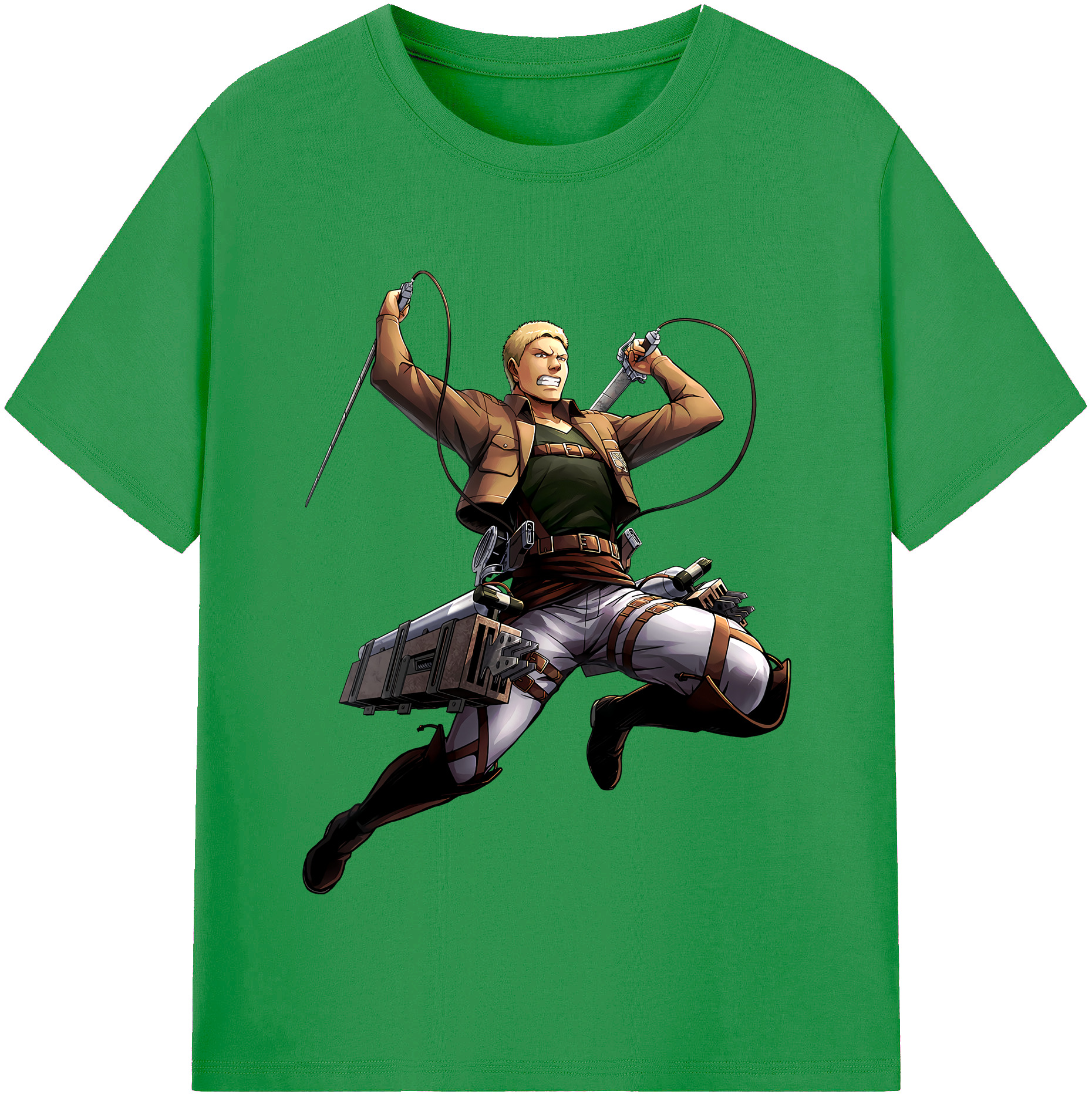 （画像用） 進撃の巨人 ライナー・ブラウン Attack on Titan Reiner Braun レディースカジュアルプリントTシャツ（綿100％）